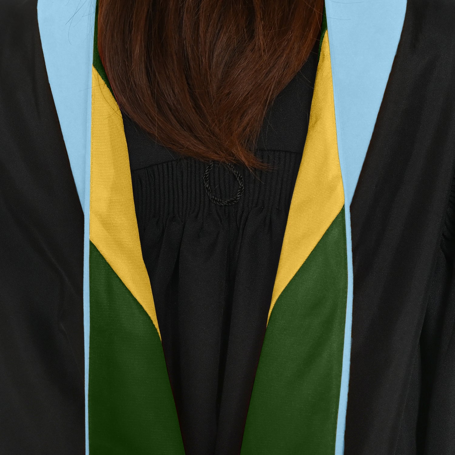 Masters Hood For Education, Counseling & Guidance, Arts in Education - Light Blue/Forest Green/Gold - Endea Graduation