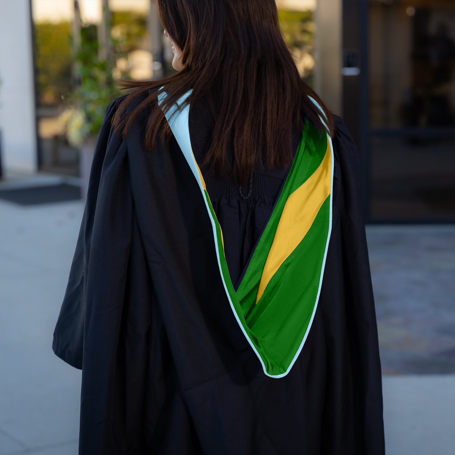 Masters Hood For Education, Counseling & Guidance, Arts in Education - Light Blue/Green/Gold - Endea Graduation