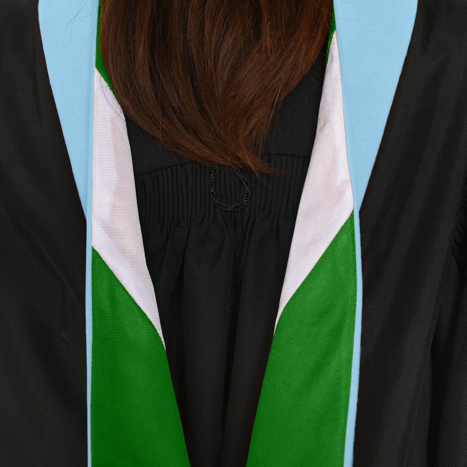 Masters Hood For Education, Counseling & Guidance, Arts in Education - Light Blue/Green/White - Endea Graduation