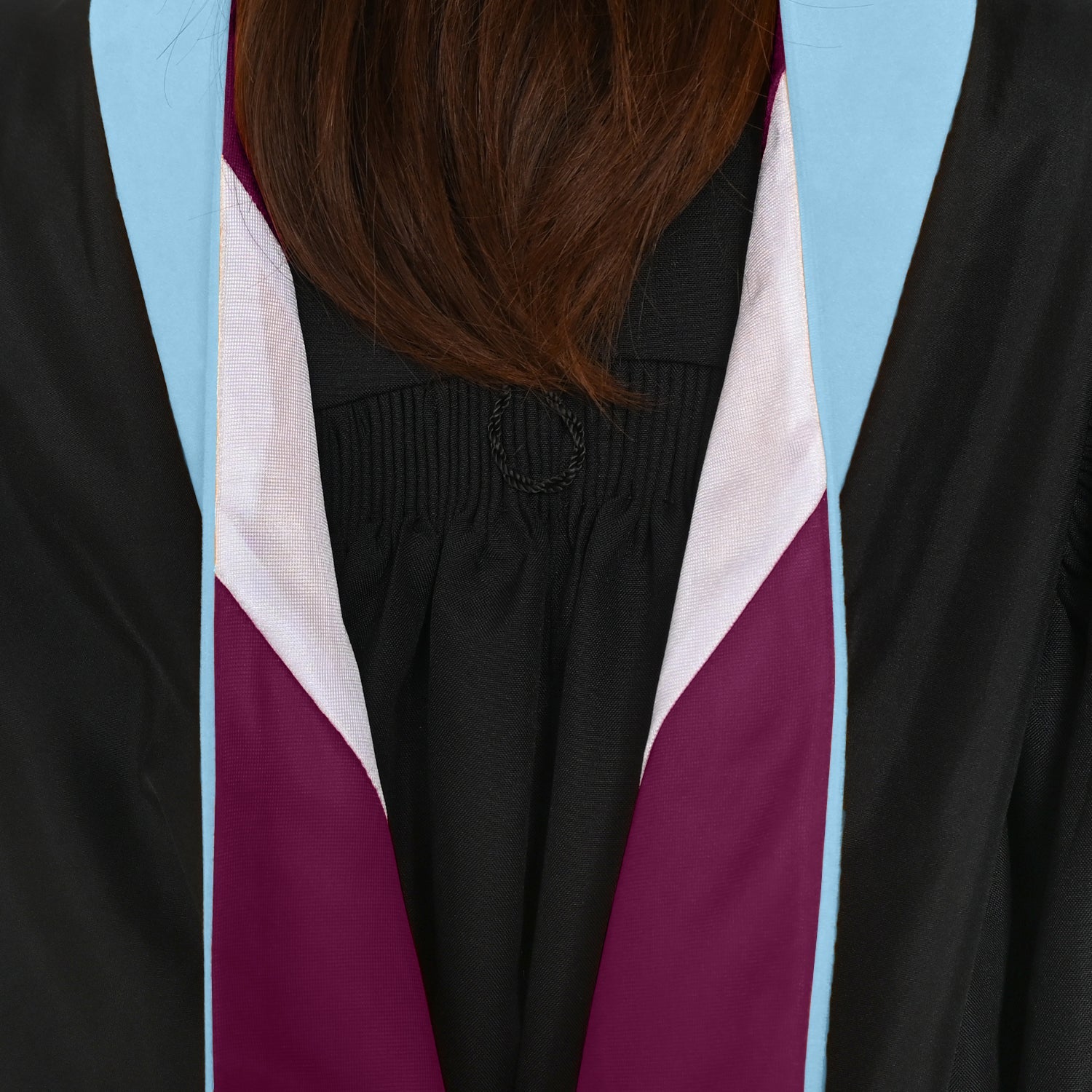 Masters Hood For Education, Counseling & Guidance, Arts in Education - Light Blue/Maroon/White - Endea Graduation