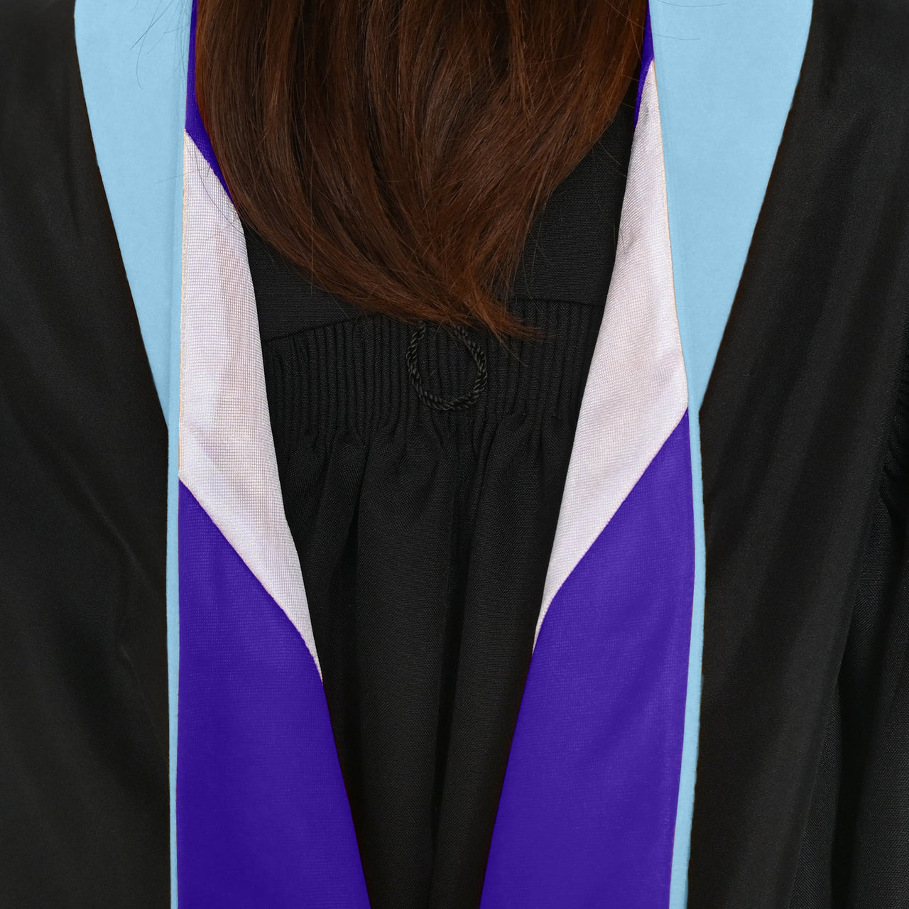 Masters Hood For Education, Counseling & Guidance, Arts in Education - Light Blue/Purple/White - Endea Graduation