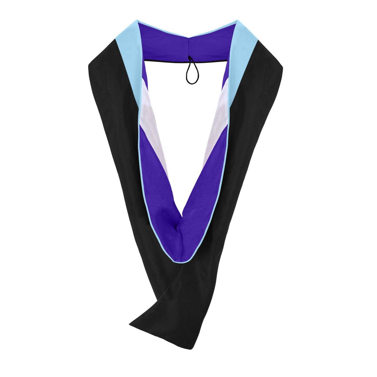 Masters Hood For Education, Counseling & Guidance, Arts in Education - Light Blue/Purple/White - Endea Graduation