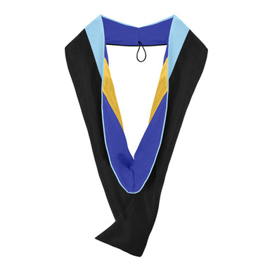Masters Hood For Education, Counseling & Guidance, Arts in Education - Light Blue/Royal Blue/Gold - Endea Graduation