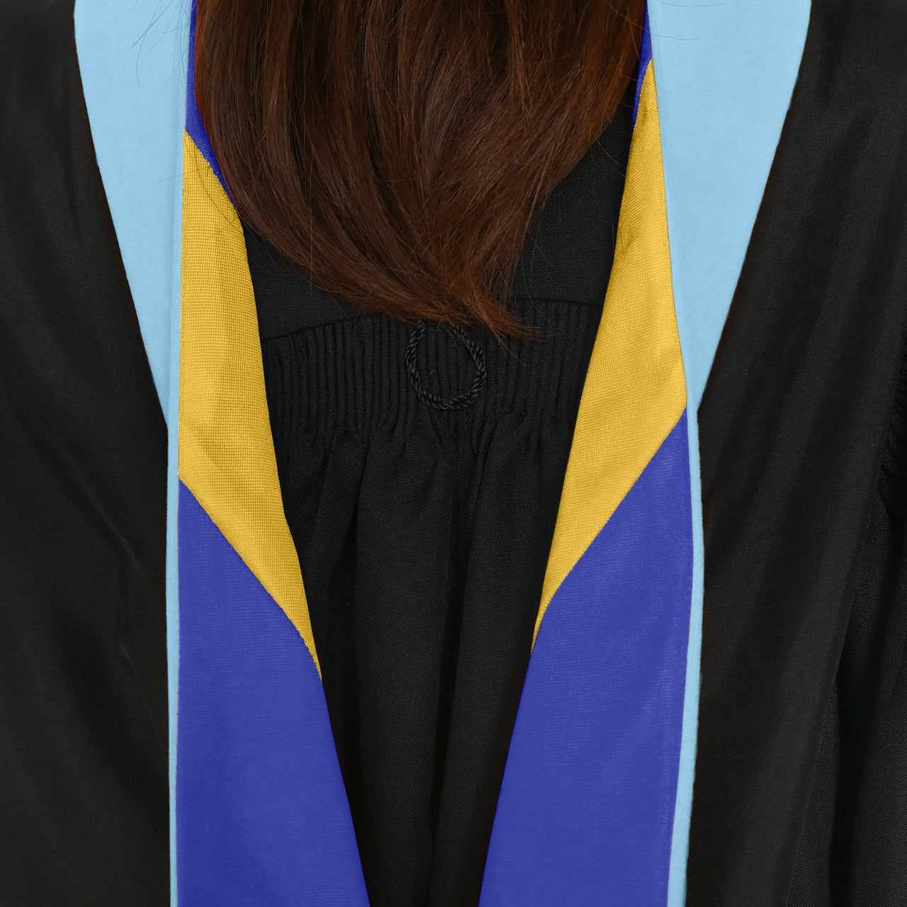 Masters Hood For Education, Counseling & Guidance, Arts in Education - Light Blue/Royal Blue/Gold - Endea Graduation