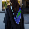 Masters Hood For Education, Counseling & Guidance, Arts in Education - Light Blue/Royal Blue/Green - Endea Graduation