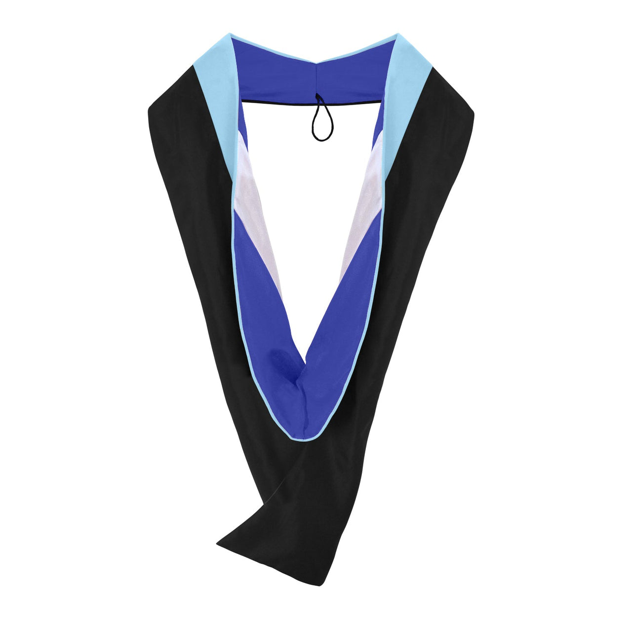 Masters Hood For Education, Counseling & Guidance, Arts in Education - Light Blue/Royal Blue/White - Endea Graduation