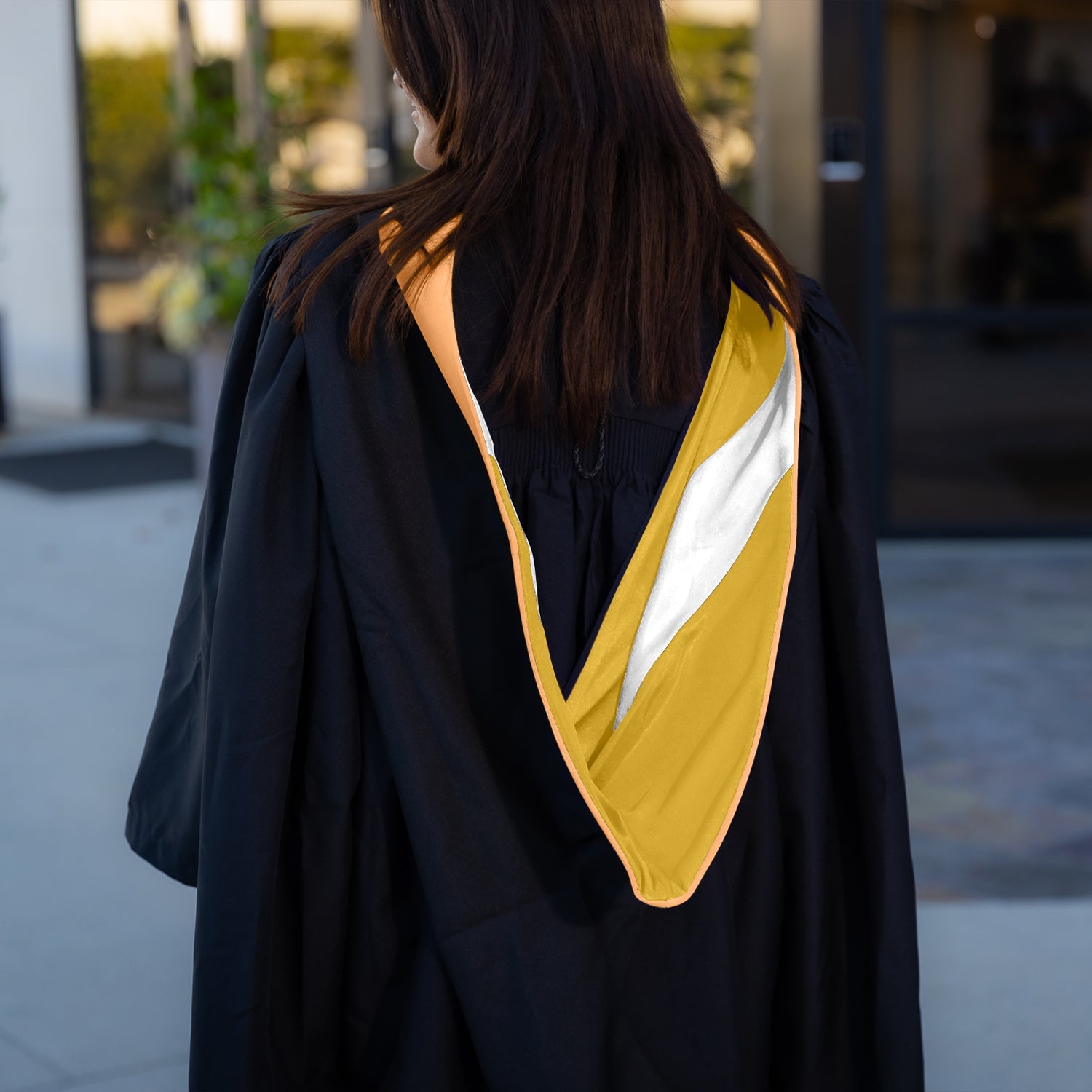 Masters Hood For Nursing - Apricot/Gold/White - Endea Graduation