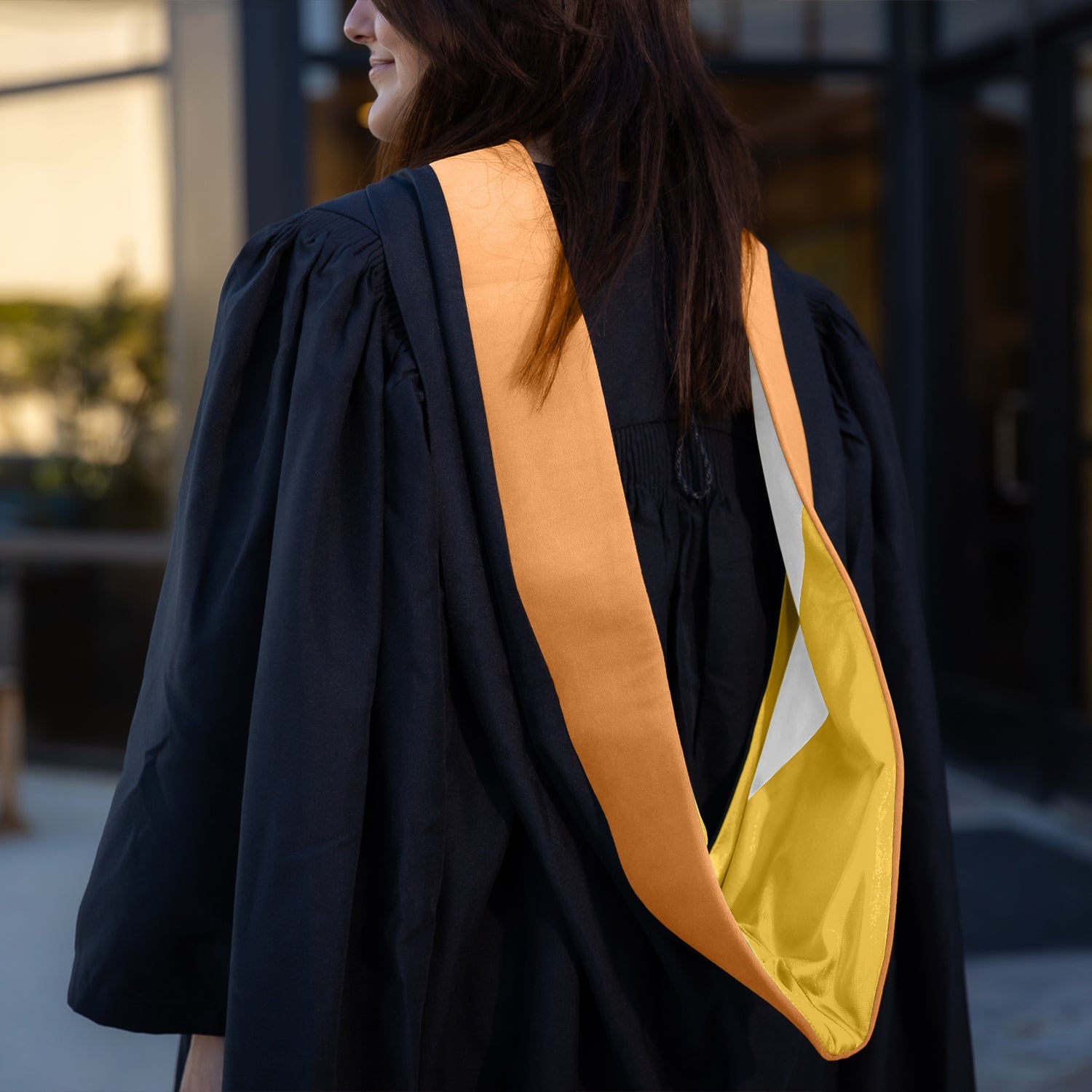 Masters Hood For Nursing - Apricot/Gold/White - Endea Graduation