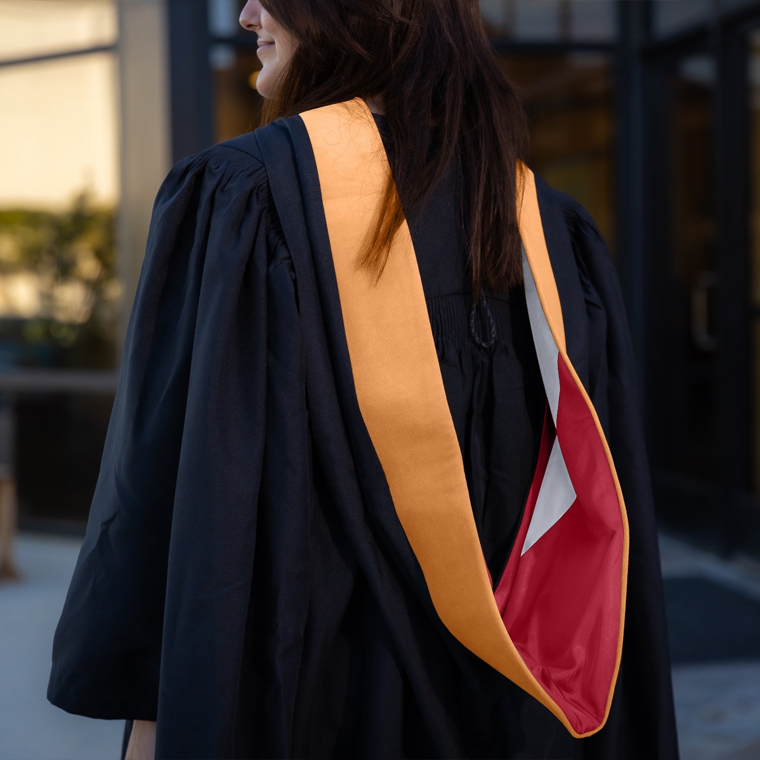 Masters Hood For Nursing - Apricot/Red/Silver - Endea Graduation