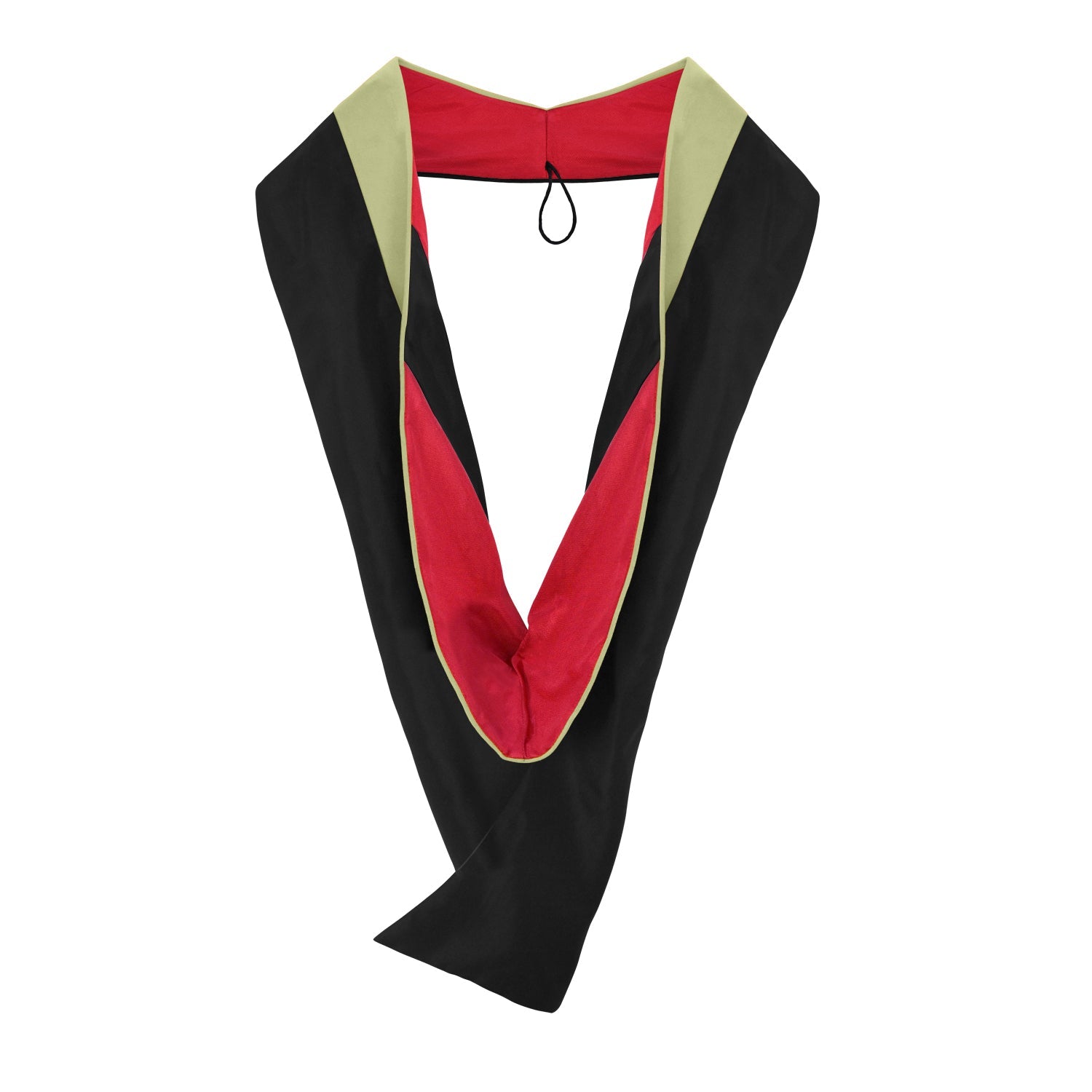 Masters Hood For Physical Education, Physical Science, Hygiene, Health & Rehab. - Sage/Red/Black - Endea Graduation