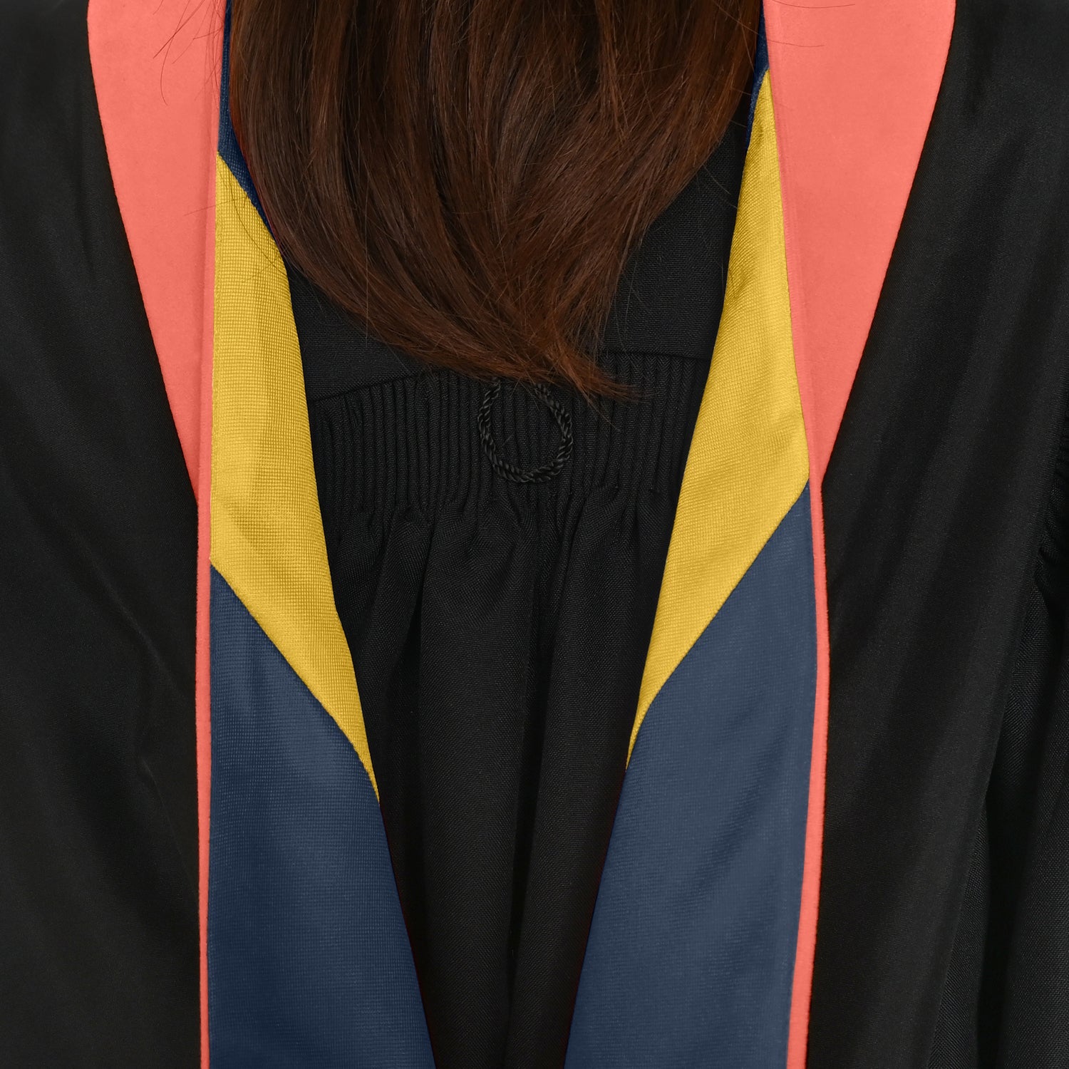 Masters Hood For Public Health - Salmon/Navy Blue/Gold - Endea Graduation