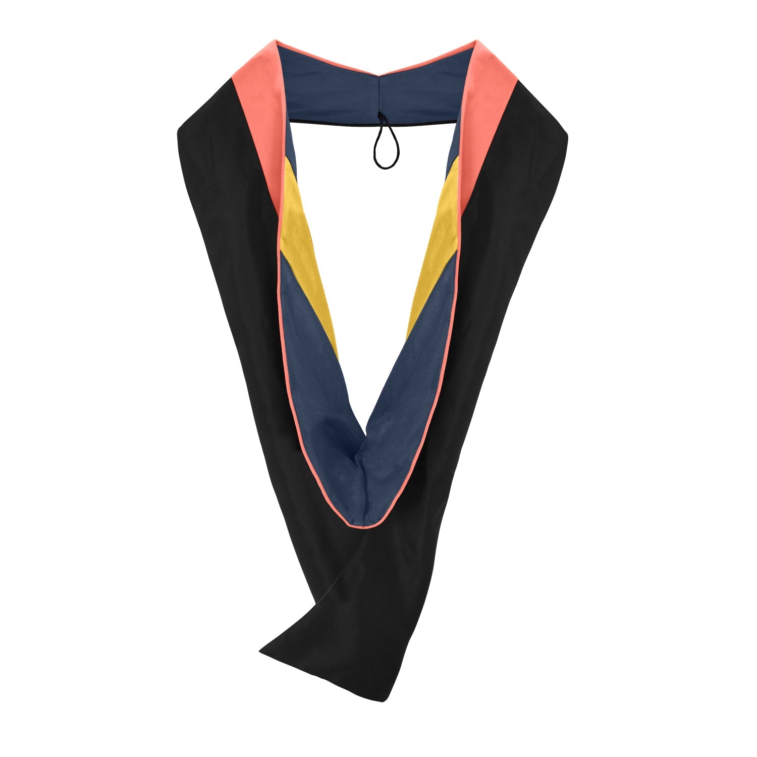 Masters Hood For Public Health - Salmon/Navy Blue/Gold - Endea Graduation