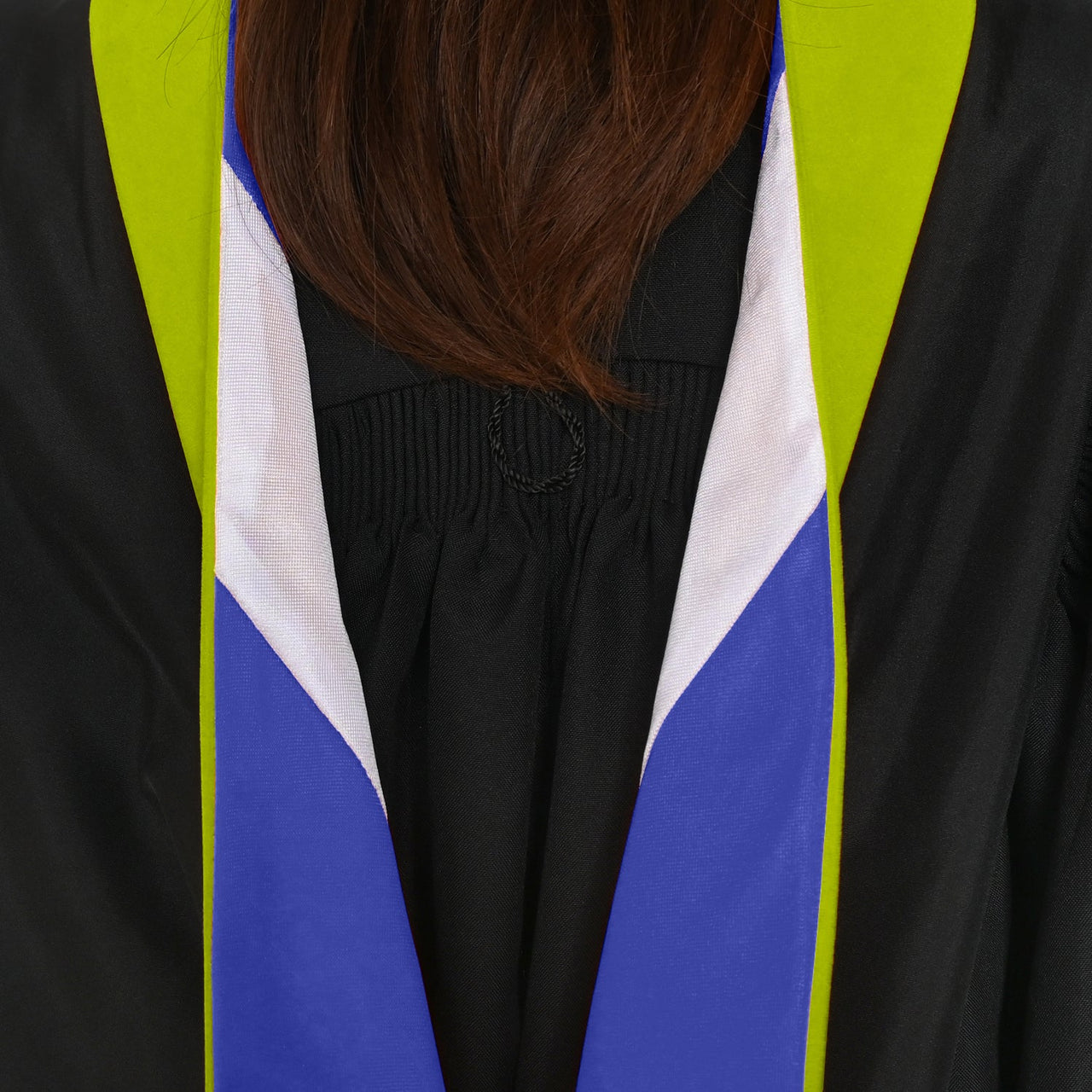 Masters Hood For Social Work, Social Science, Social Service - Citron/Royal Blue/White - Endea Graduation