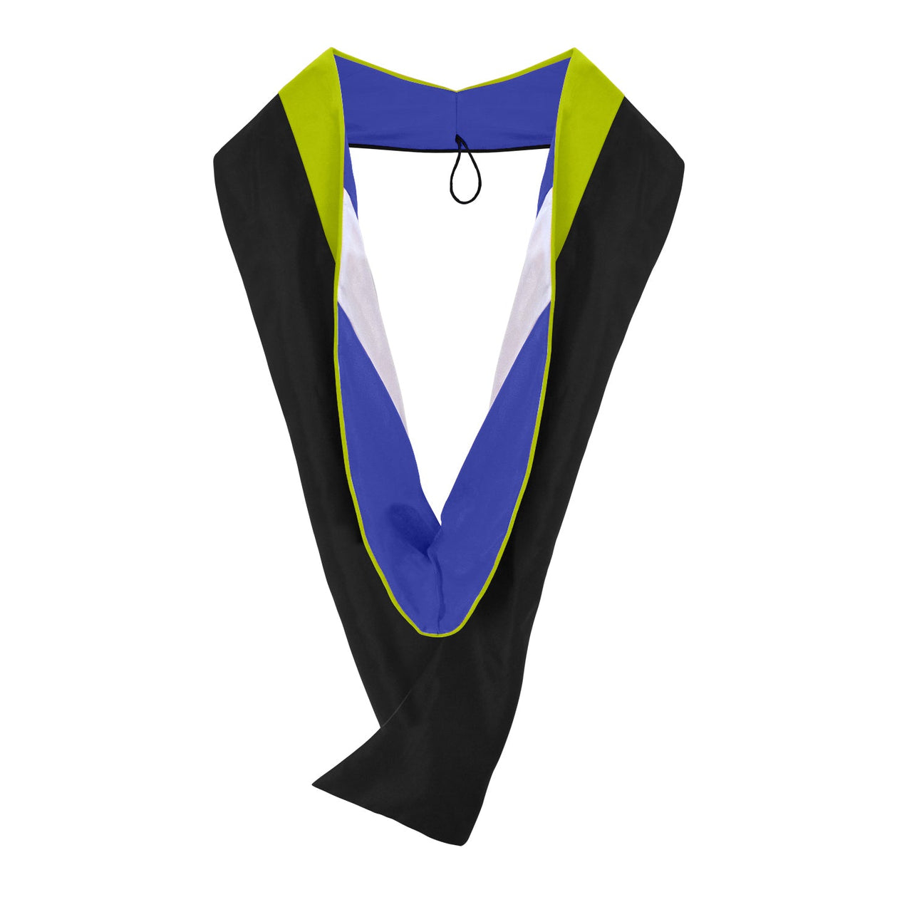 Masters Hood For Social Work, Social Science, Social Service - Citron/Royal Blue/White - Endea Graduation