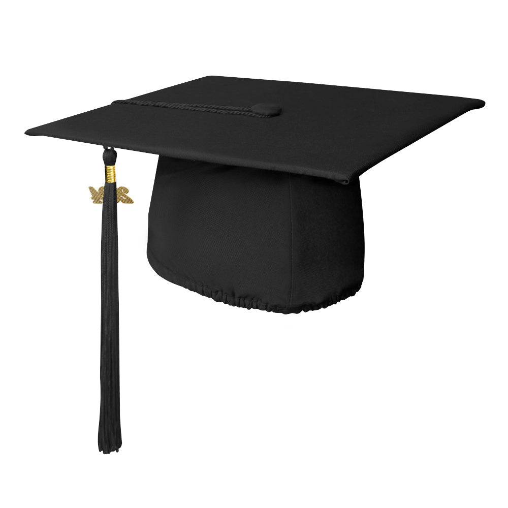 Matte Black Graduation Cap & Tassel - Endea Graduation