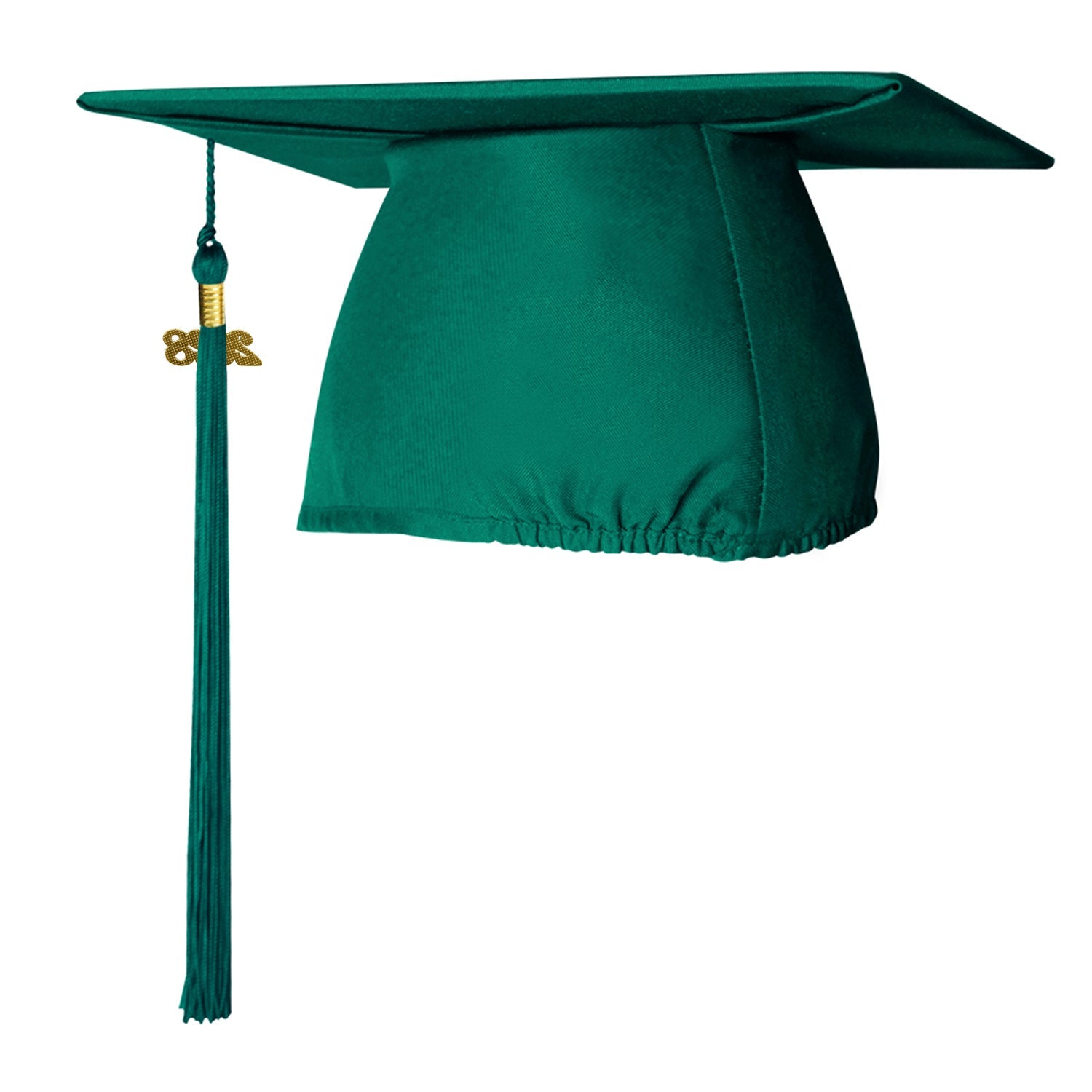 Matte Emerald Green Graduation Cap & Tassel - Endea Graduation