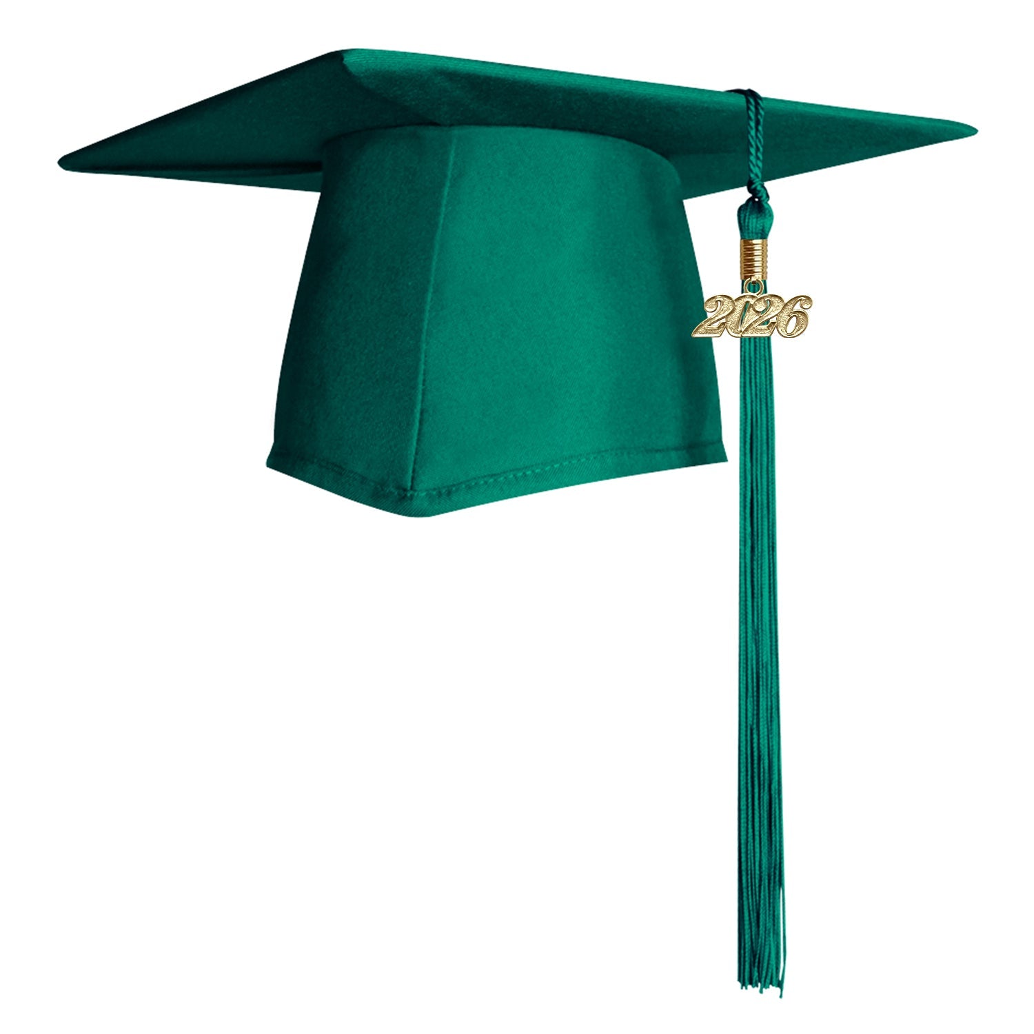 Matte Emerald Green Graduation Cap & Tassel - Endea Graduation