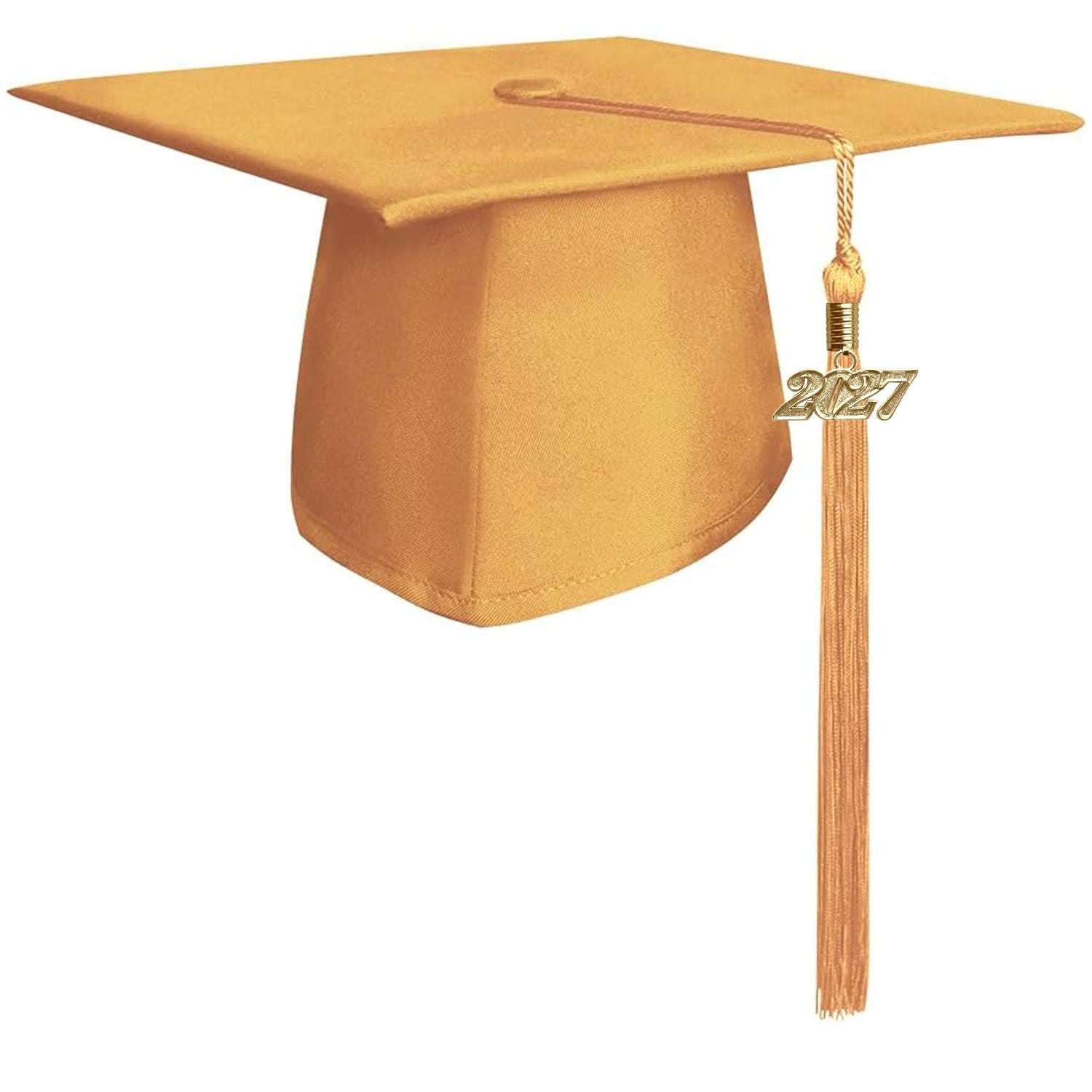 Matte Gold Graduation Cap & Tassel - Endea Graduation