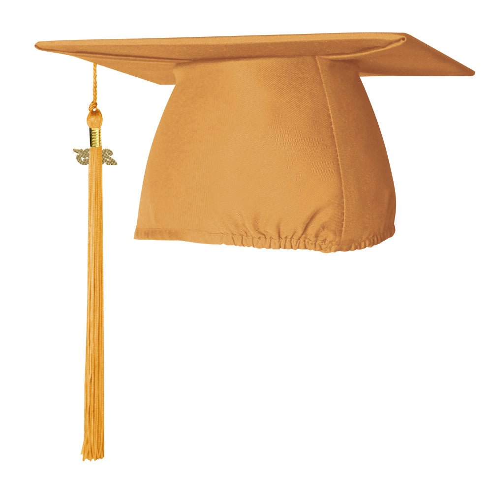 Matte Gold Graduation Cap & Tassel - Endea Graduation