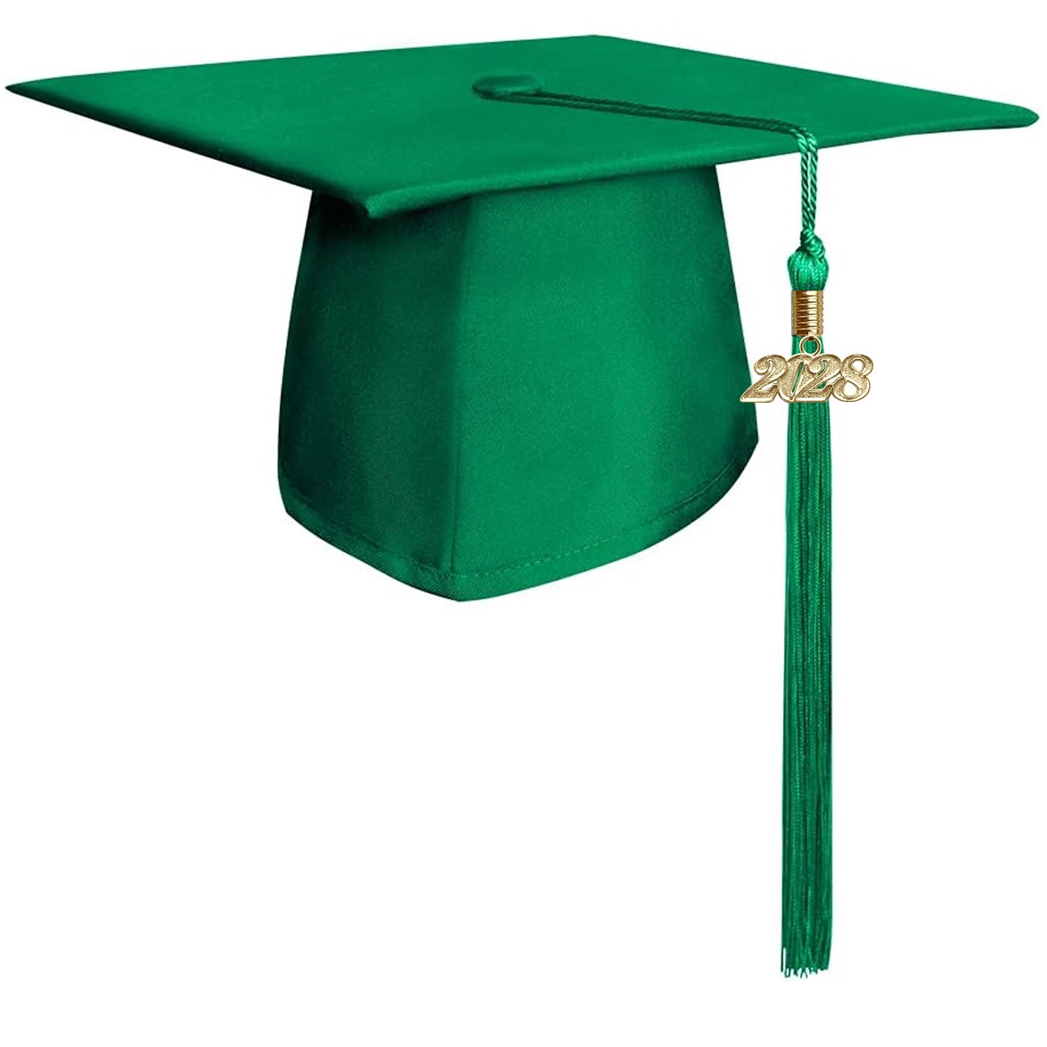 Matte Green Graduation Cap & Tassel - Endea Graduation