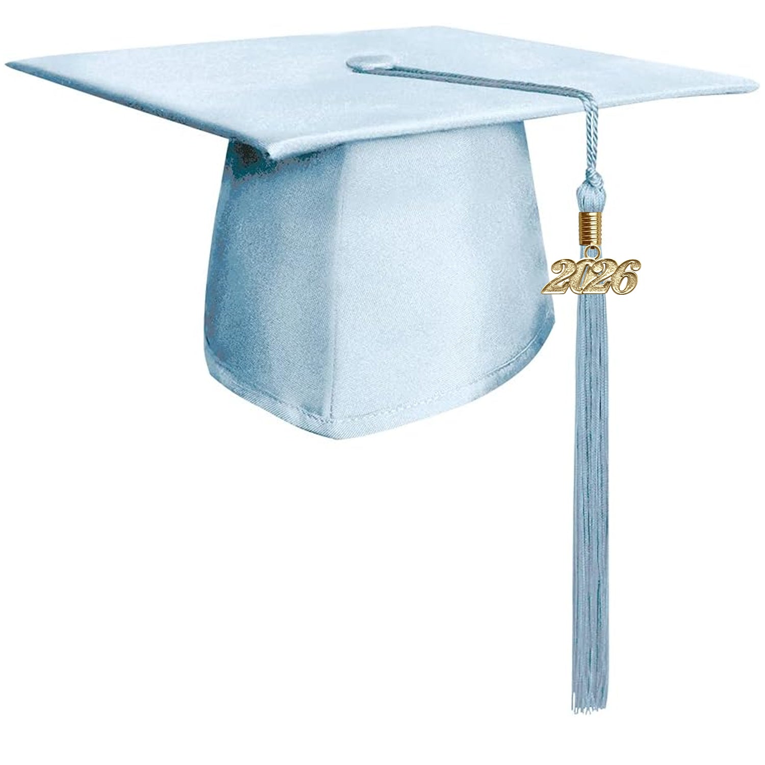 Matte Light Blue Graduation Cap & Tassel - Endea Graduation