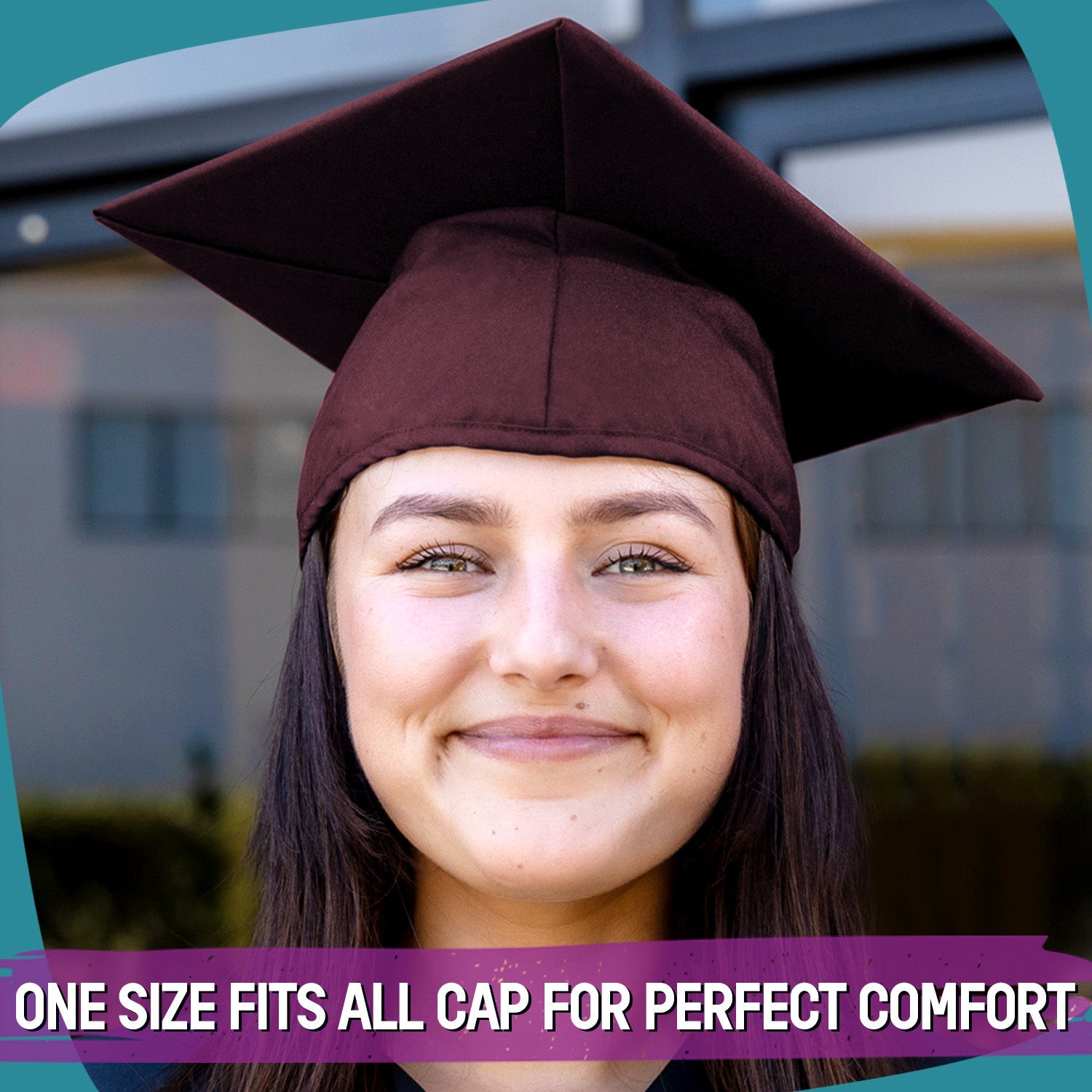 Matte Maroon Graduation Gown & Cap - Endea Graduation