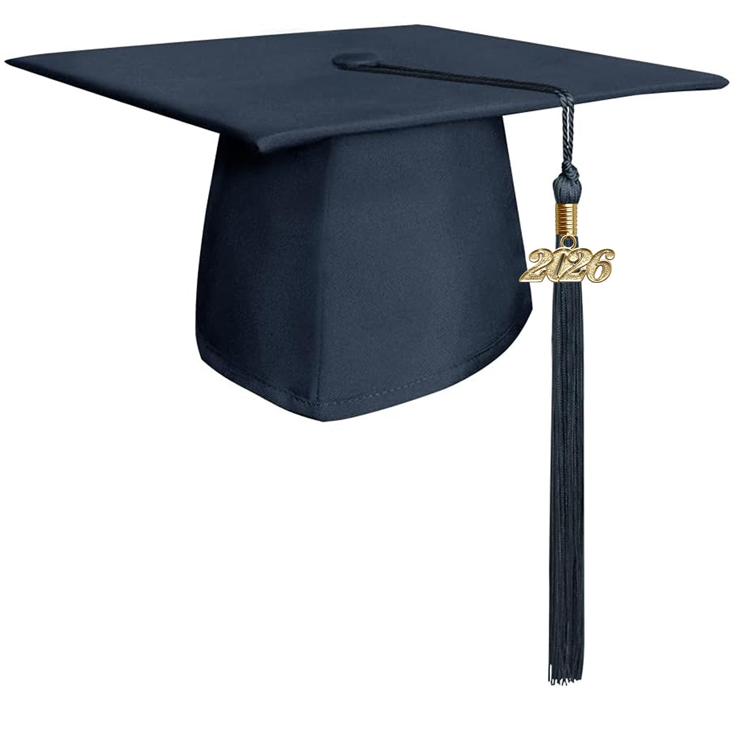 Matte Navy Blue Graduation Cap & Tassel - Endea Graduation