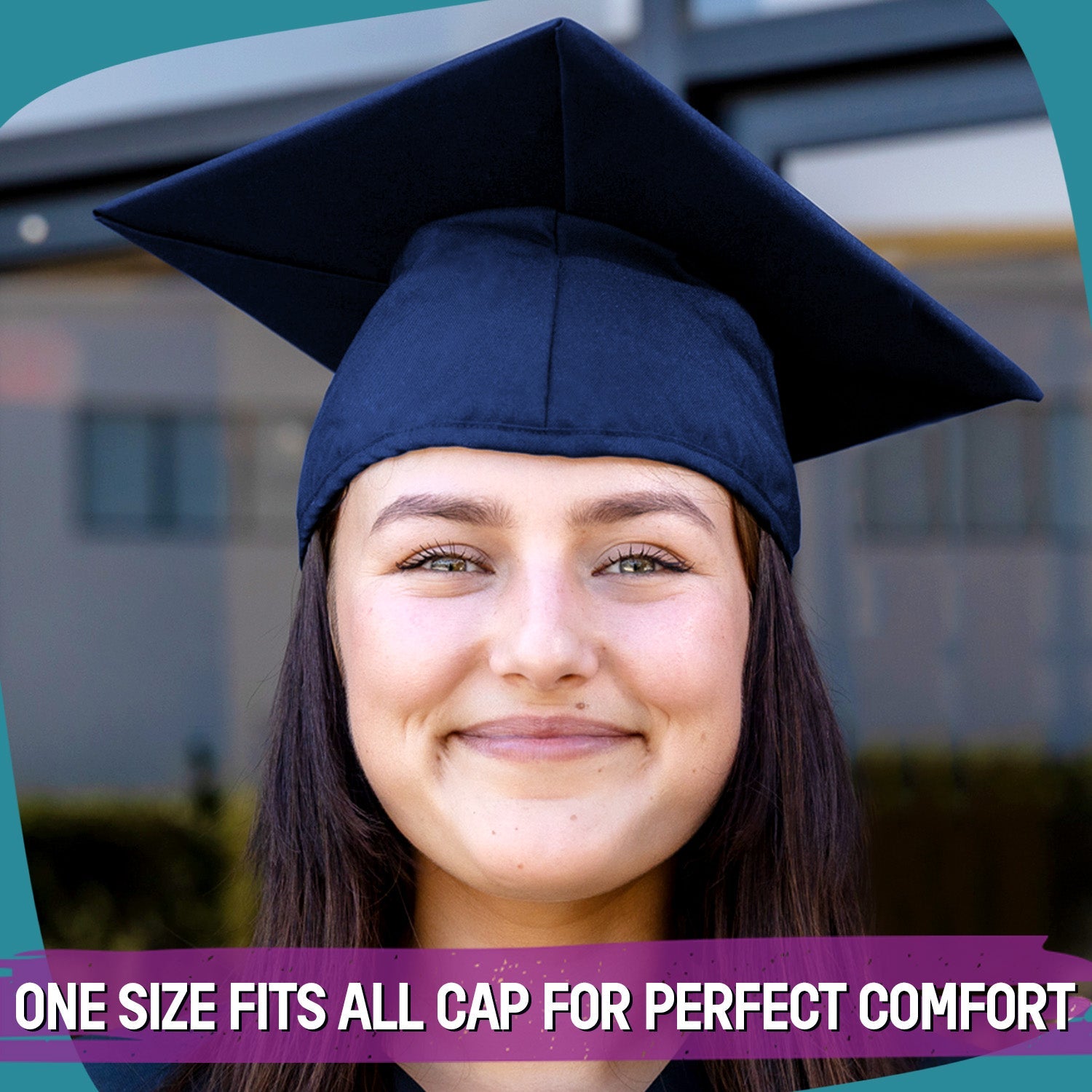 Matte Navy Blue Graduation Gown & Cap - Endea Graduation