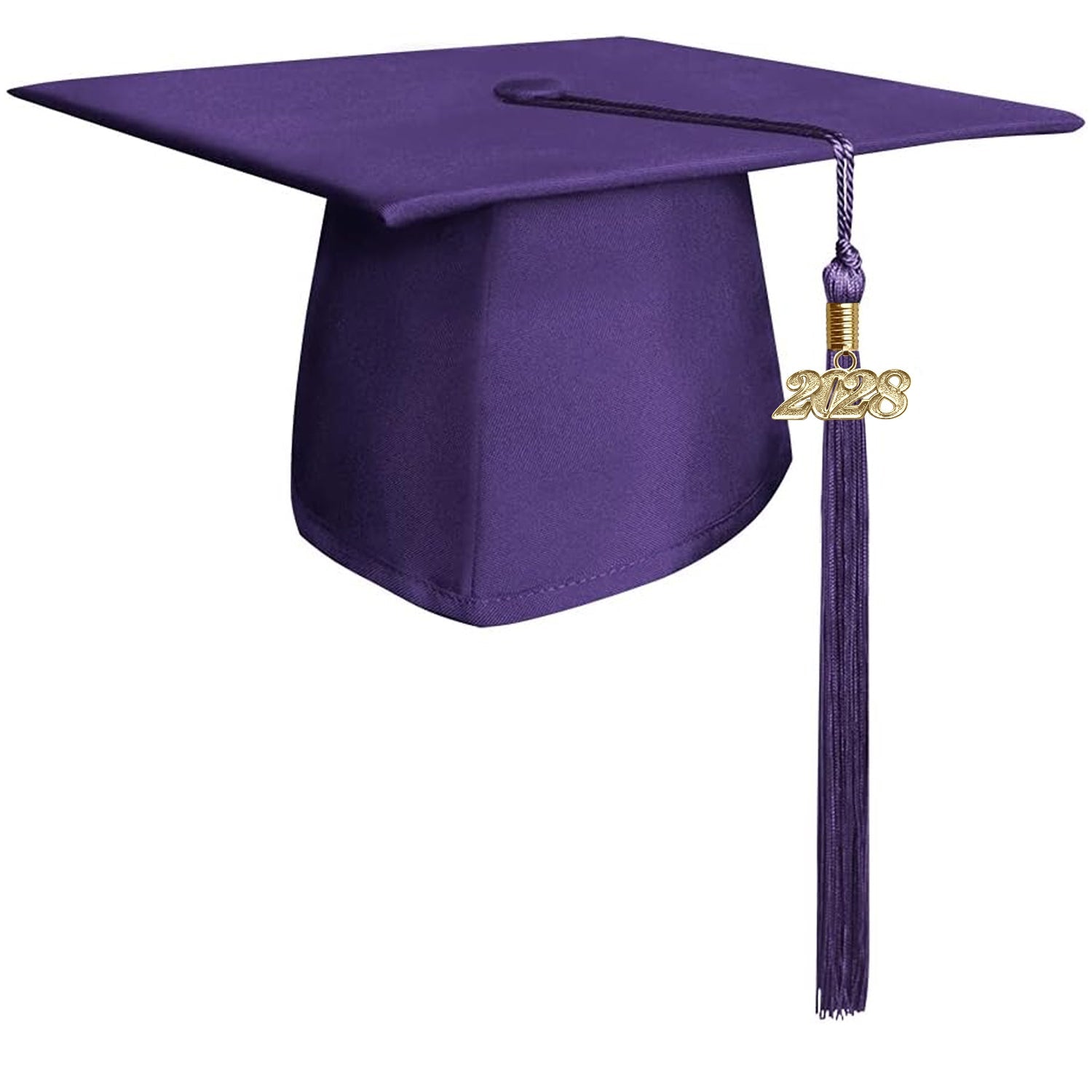 Matte Purple Graduation Cap & Tassel - Endea Graduation