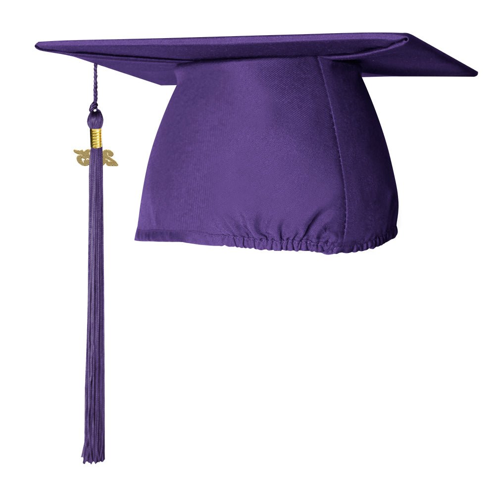 Matte Purple Graduation Cap & Tassel - Endea Graduation