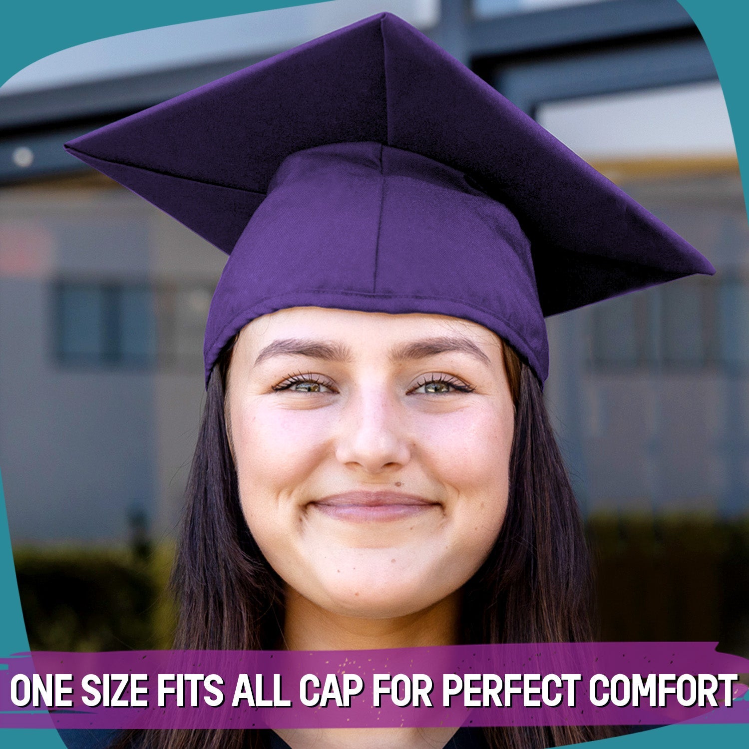 Matte Purple Graduation Gown & Cap - Endea Graduation