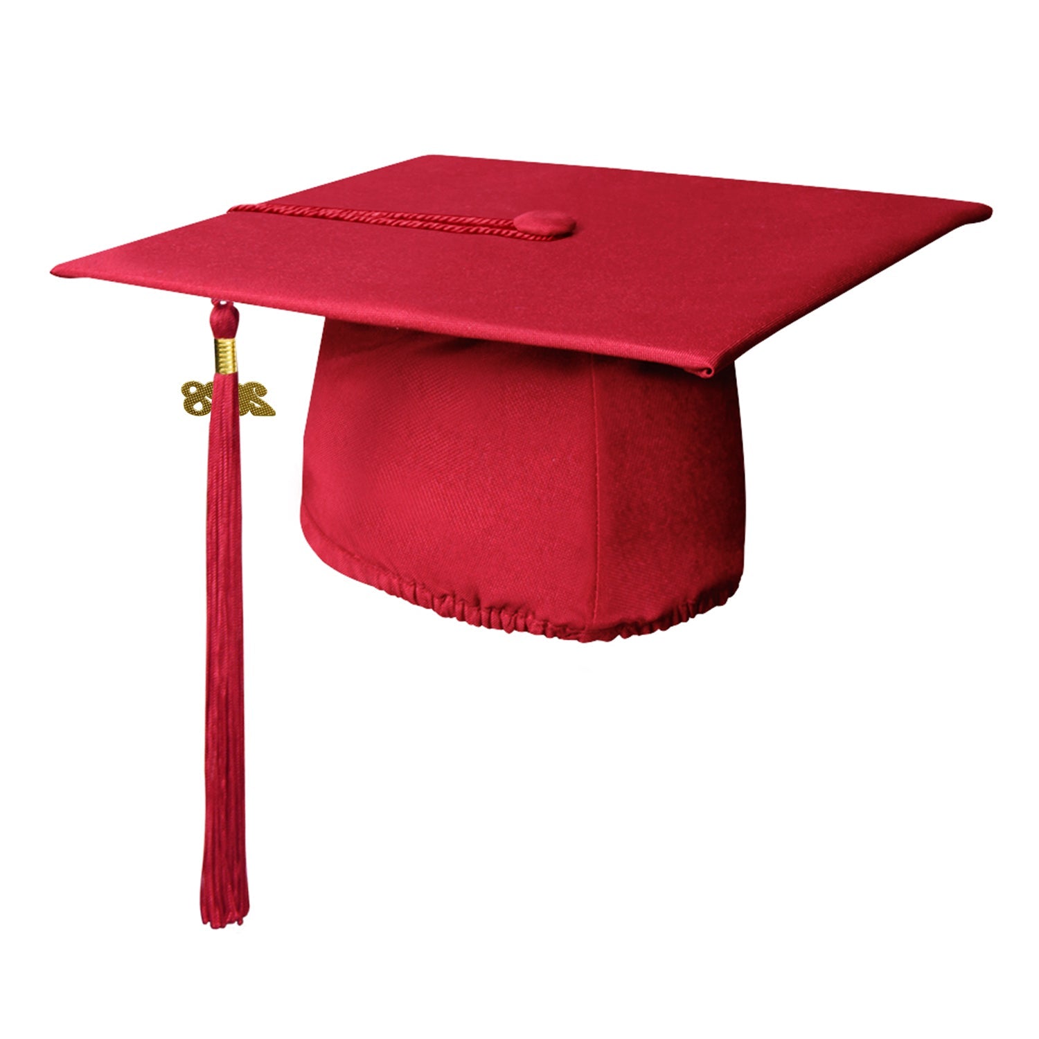 Matte Red Graduation Cap & Tassel - Endea Graduation