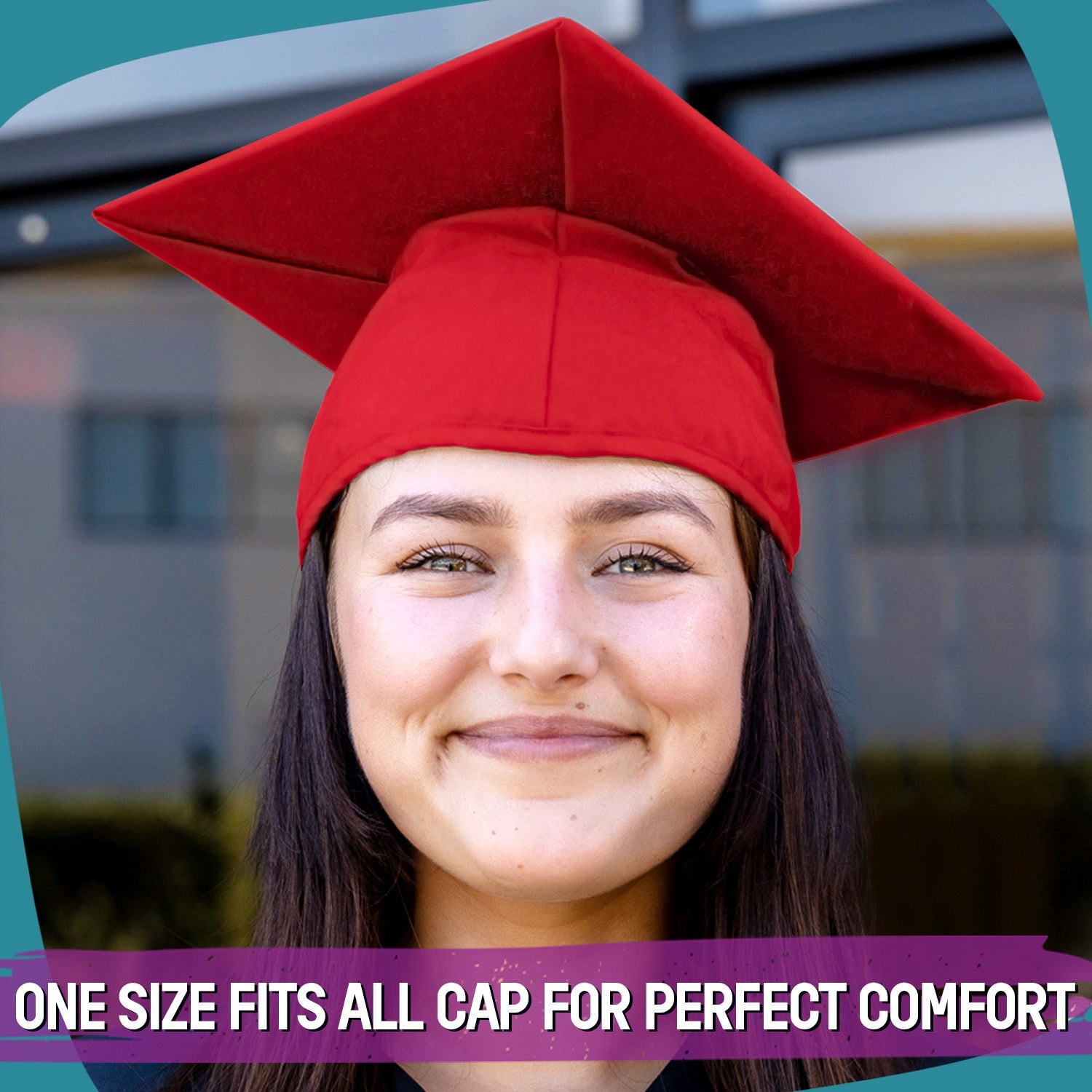 Matte Red Graduation Gown & Cap - Endea Graduation