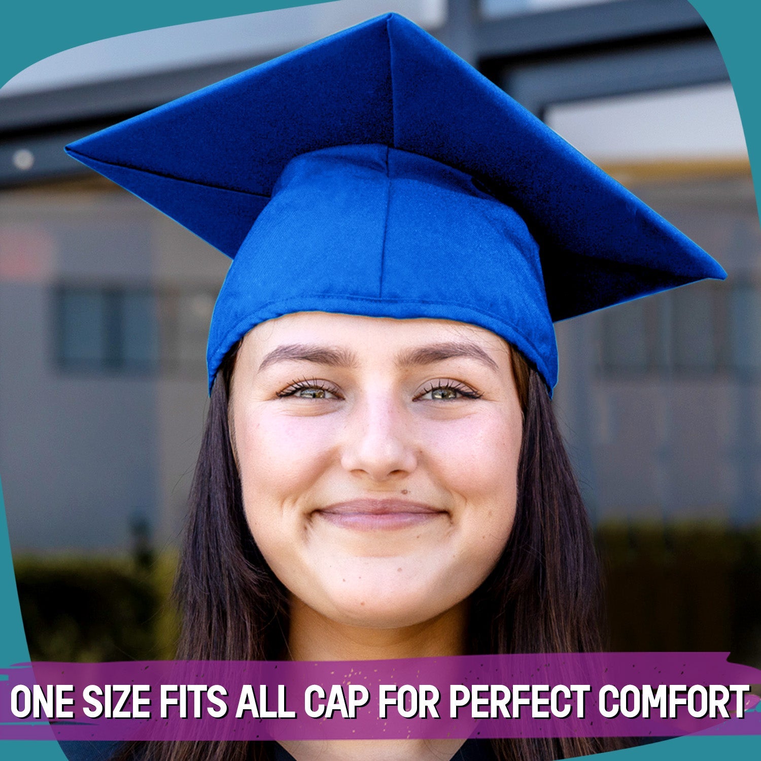 Matte Royal Blue Graduation Gown & Cap - Endea Graduation