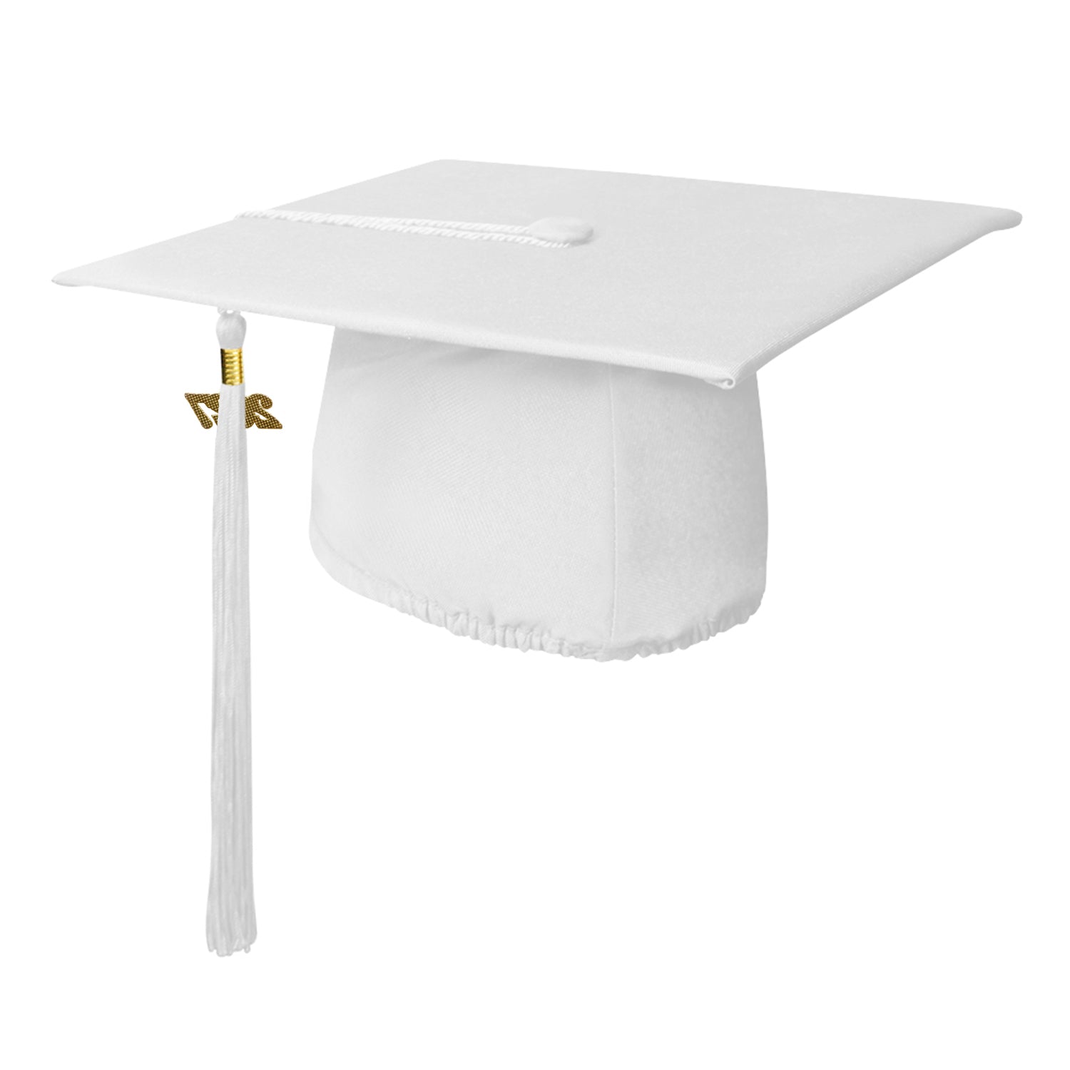 Matte White Graduation Cap & Tassel - Endea Graduation