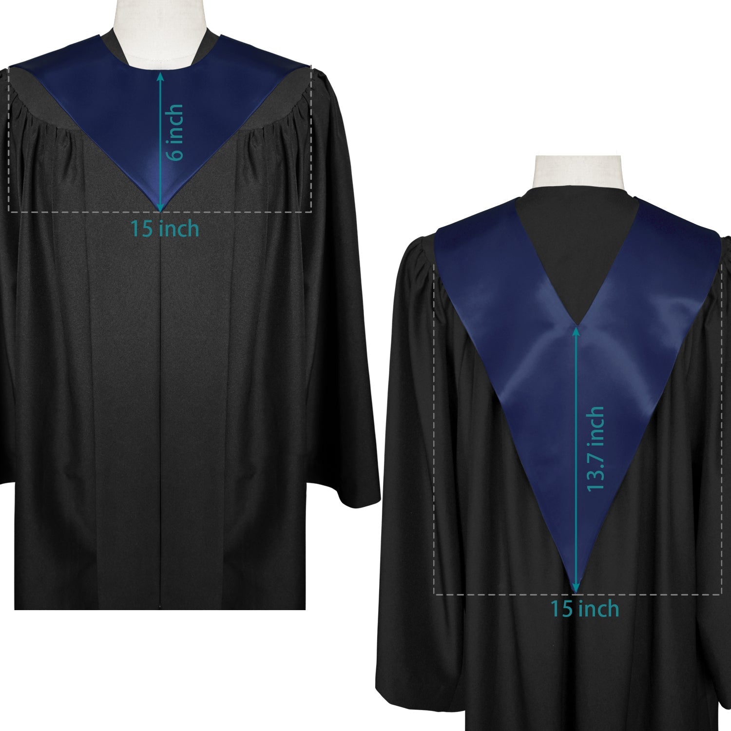 Navy Blue Graduation V - Stole - Endea Graduation