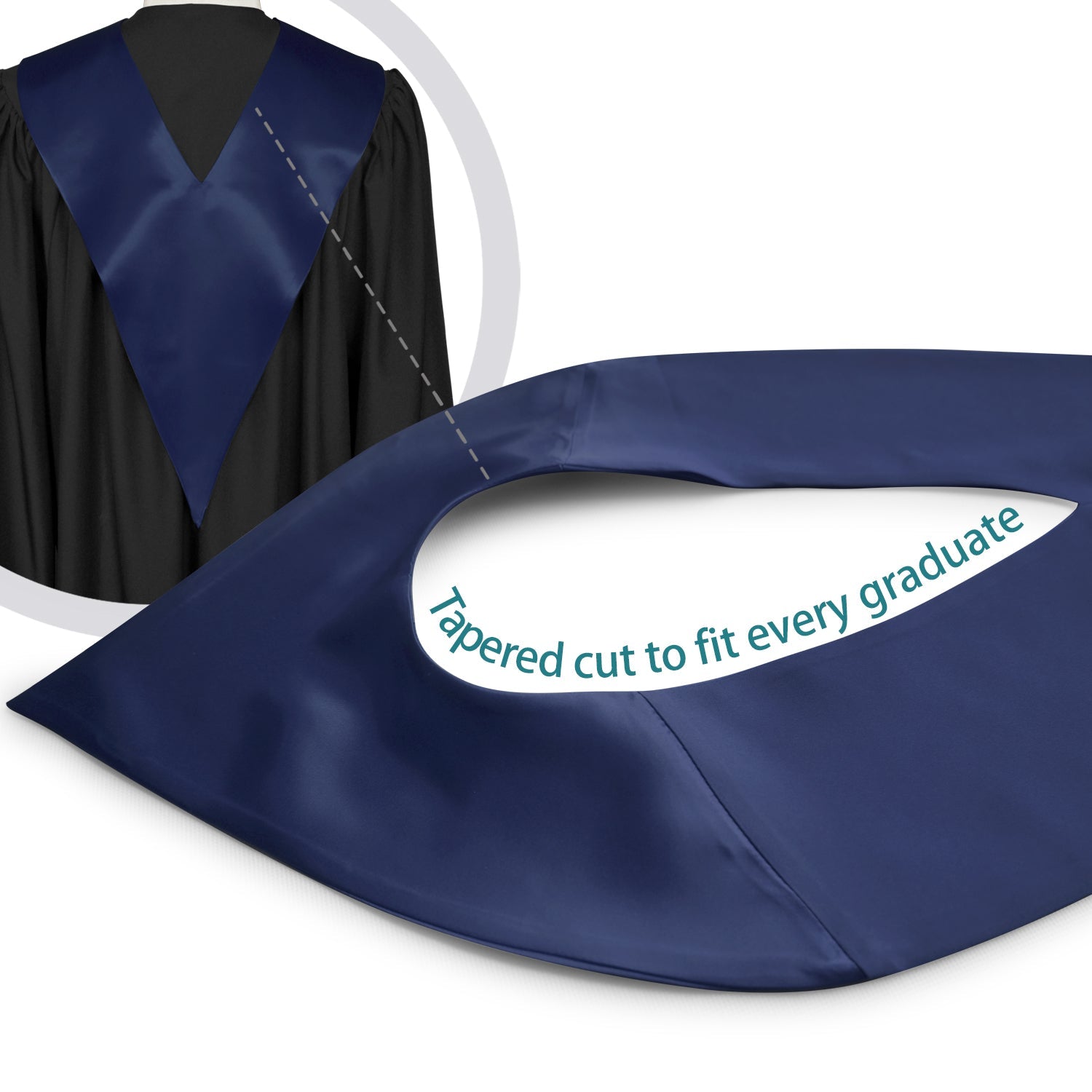 Navy Blue Graduation V - Stole - Endea Graduation