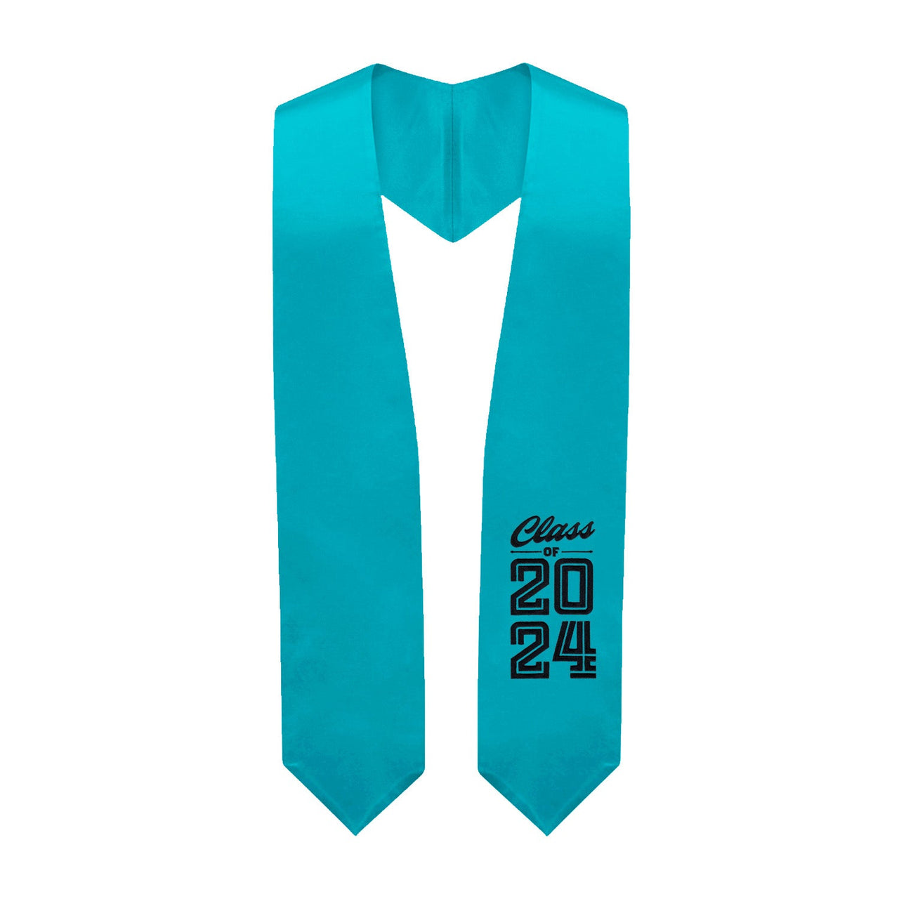 Peacock Class of 2024 Graduation Stole/Sash with Classic Tips - Endea Graduation