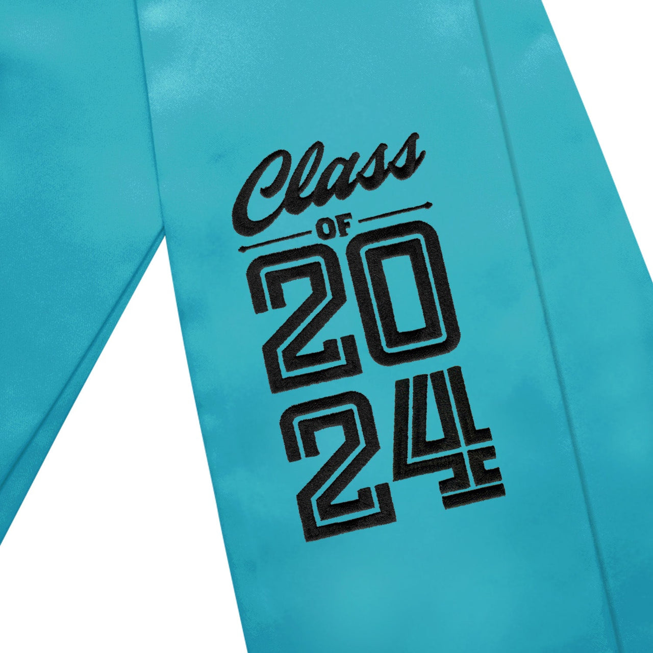 Peacock Class of 2024 Graduation Stole/Sash with Classic Tips - Endea Graduation