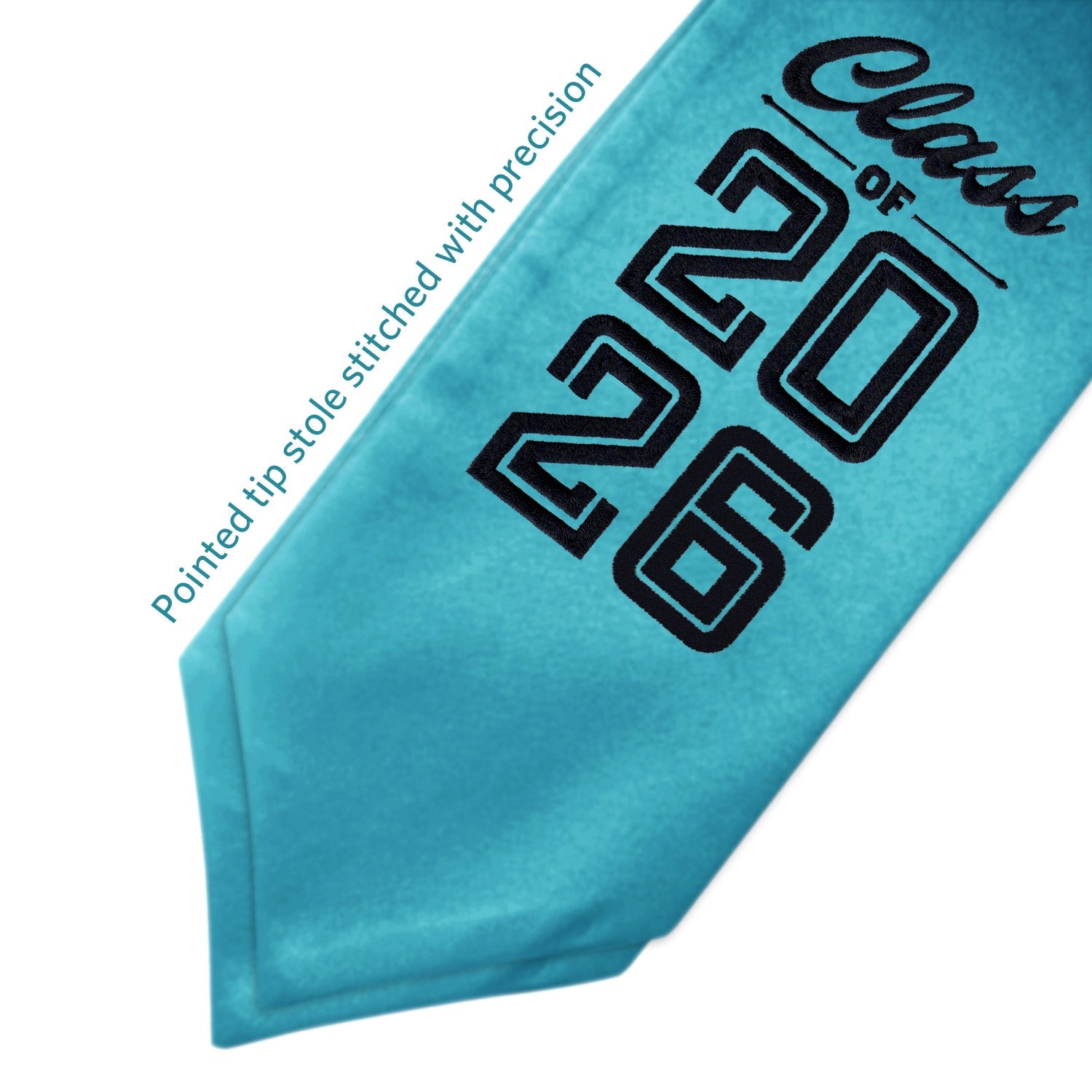 Peacock Class of 2026 Graduation Stole/Sash with Classic Tips - Endea Graduation