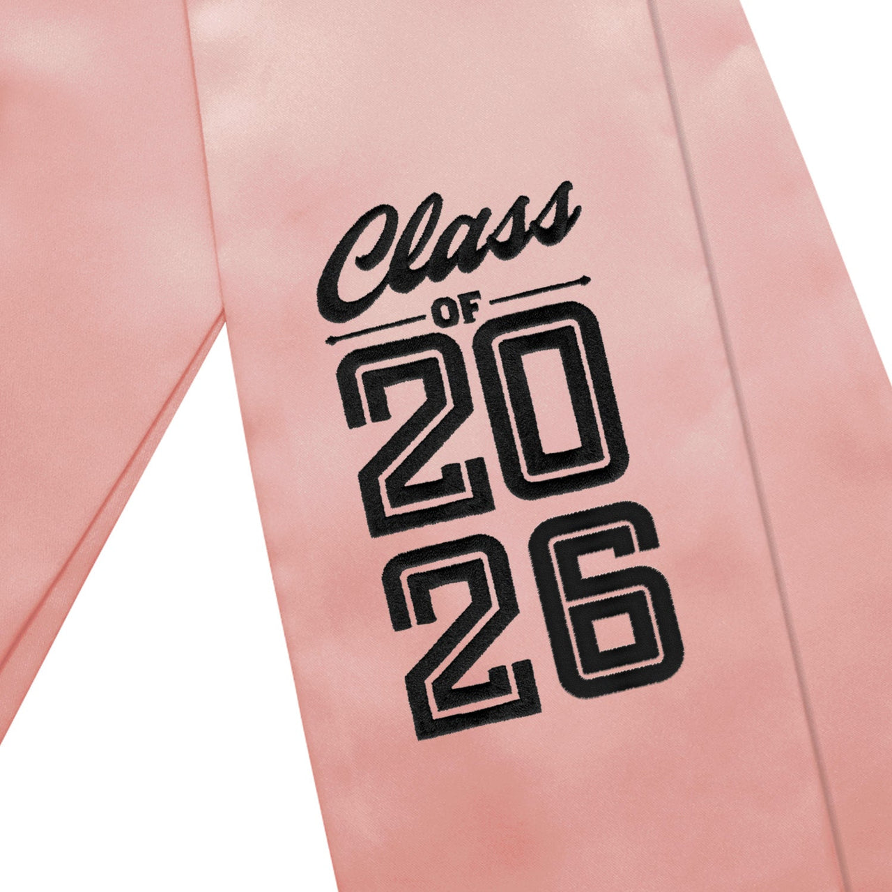 Pink Class of 2026 Graduation Stole/Sash with Classic Tips - Endea Graduation