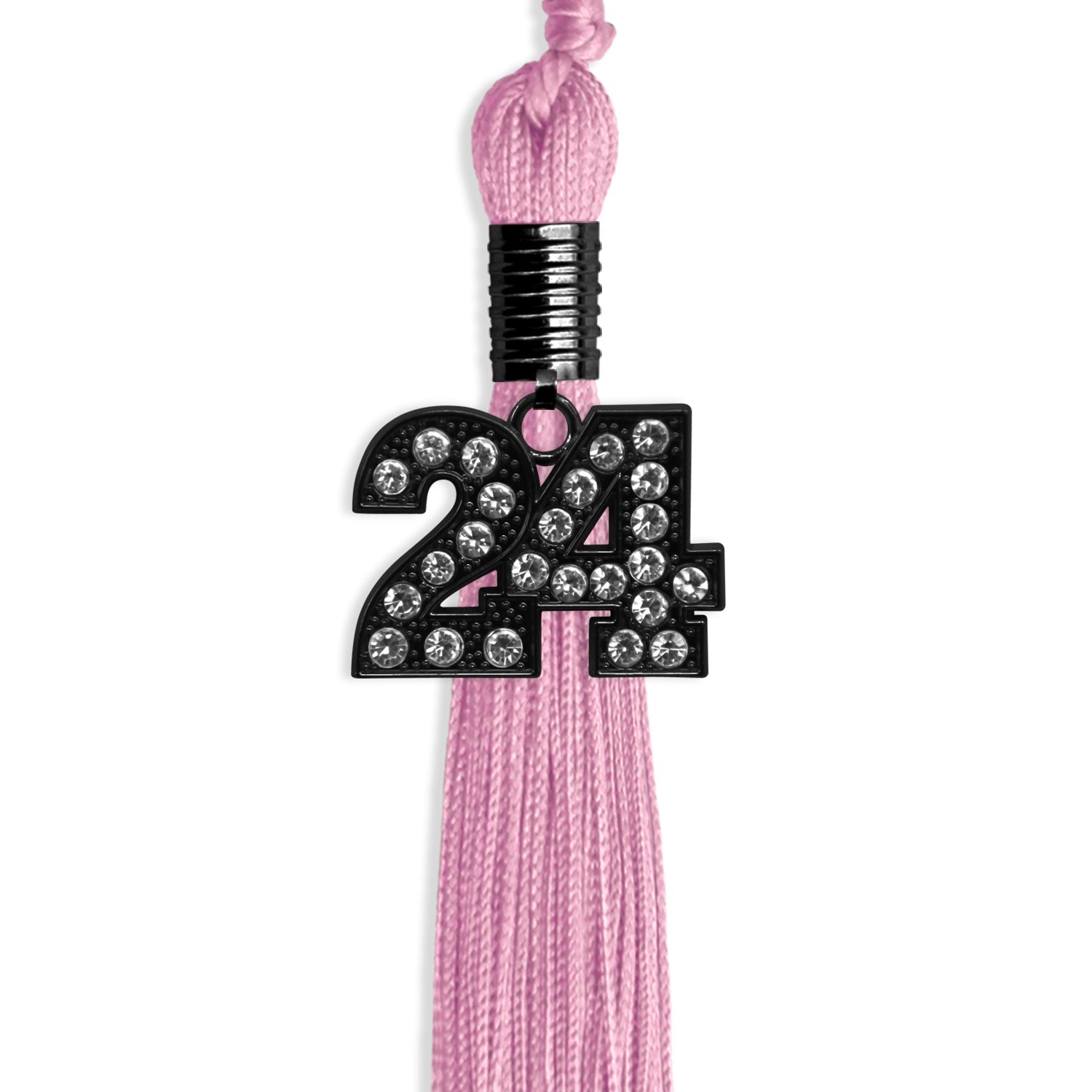 Pink Graduation Tassel with Black Date Drop - Endea Graduation