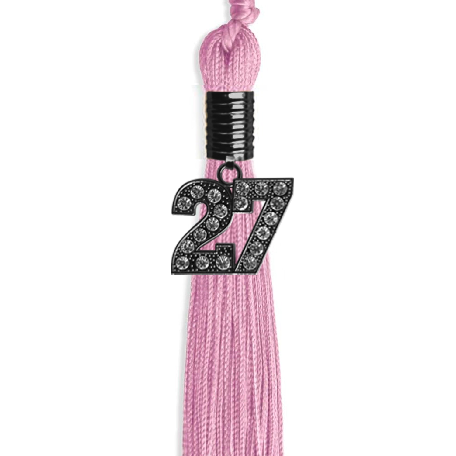 Pink Graduation Tassel with Black Date Drop - Endea Graduation