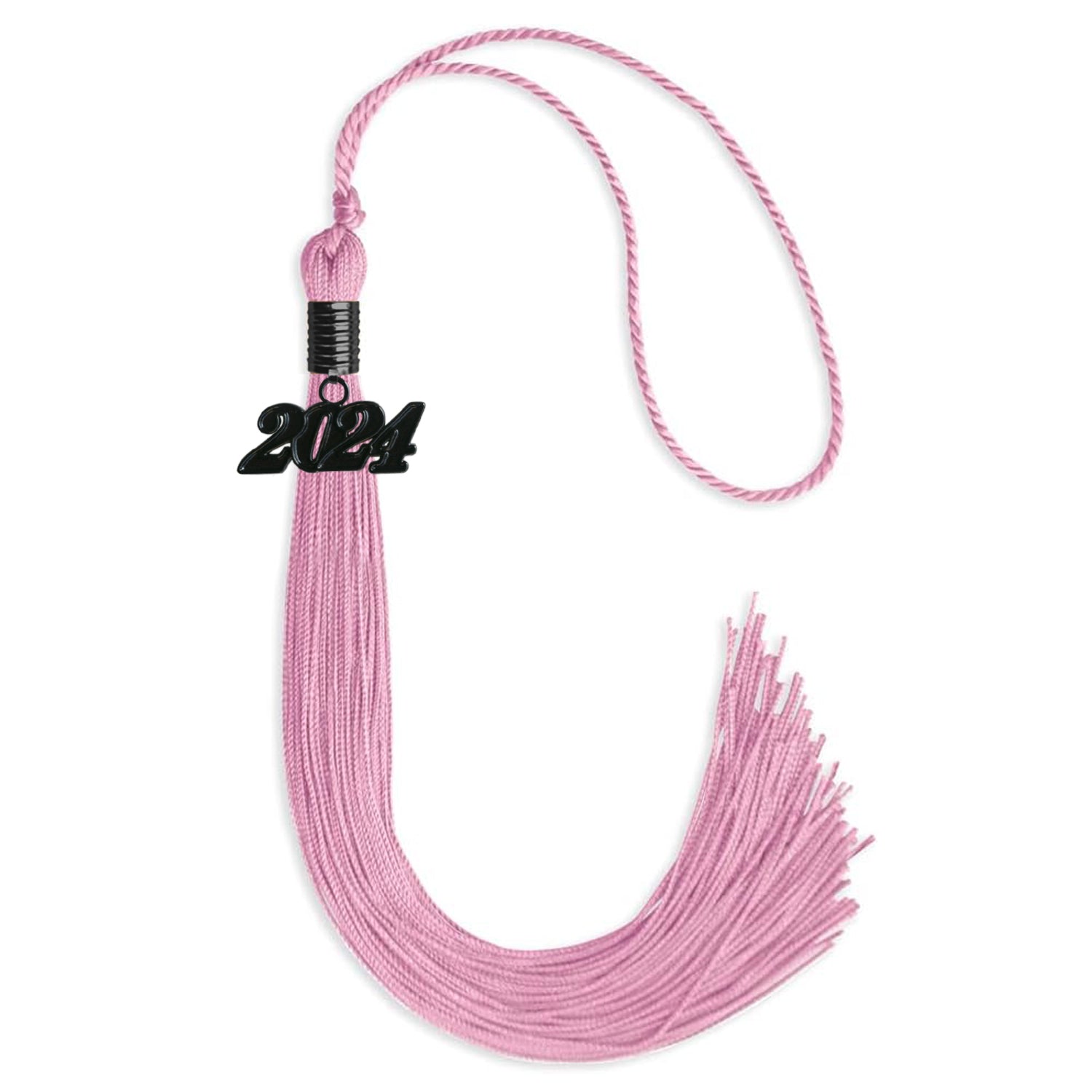 Pink Graduation Tassel with Black Date Drop - Endea Graduation