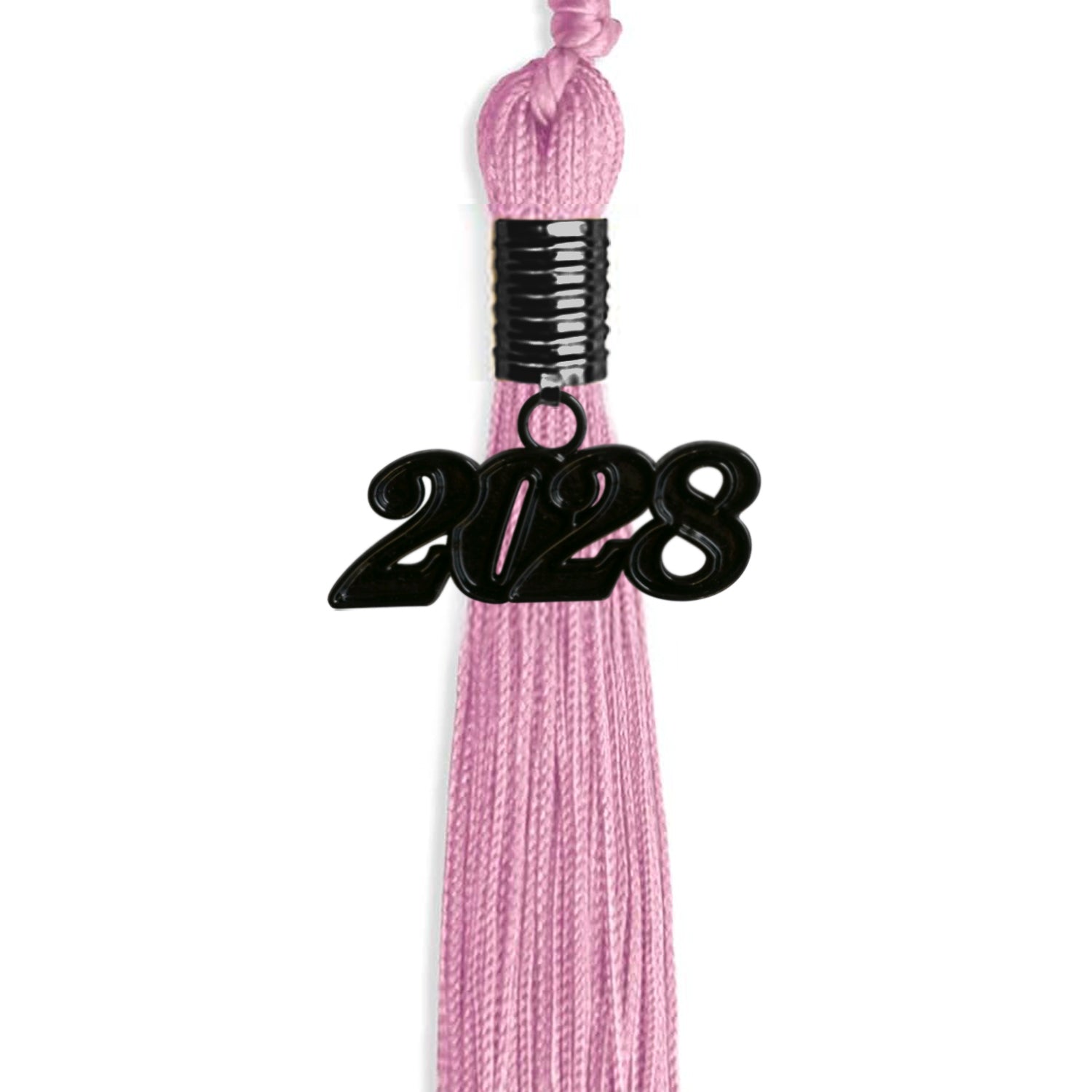 Pink Graduation Tassel with Black Date Drop - Endea Graduation