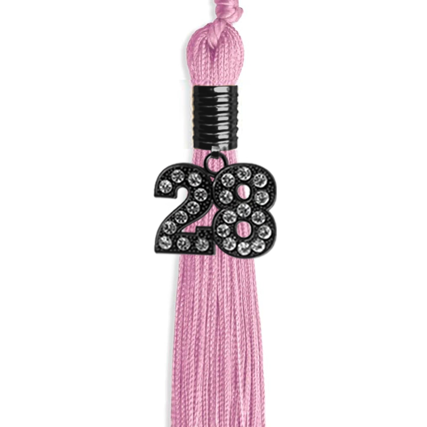 Pink Graduation Tassel with Black Date Drop - Endea Graduation