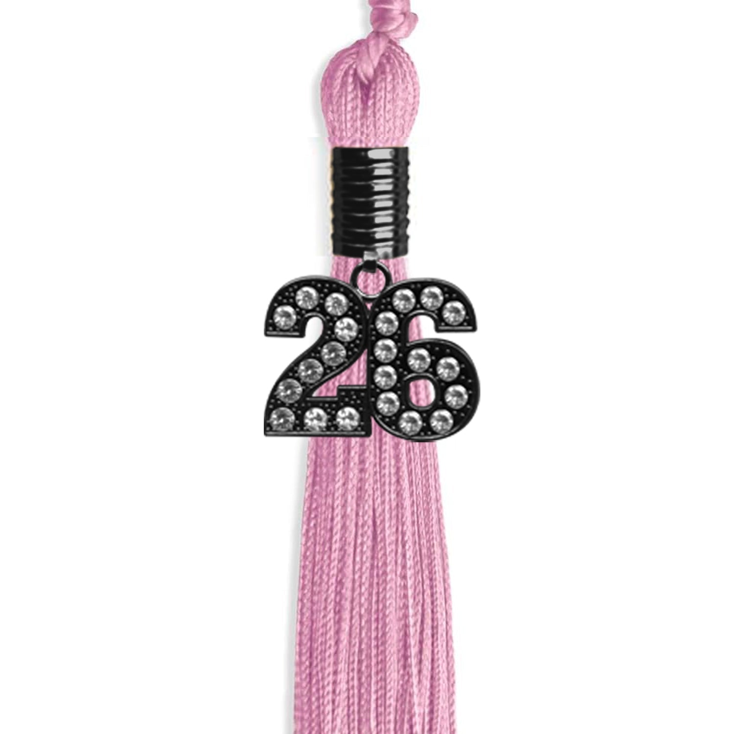 Pink Graduation Tassel with Black Date Drop - Endea Graduation