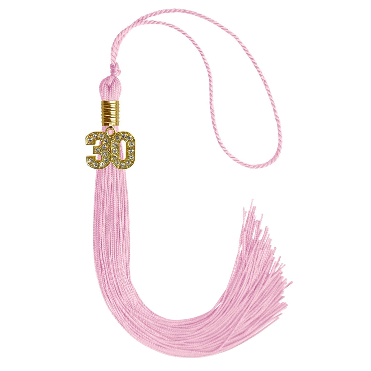 Pink Graduation Tassel with Gold Bling Charm - Endea Graduation
