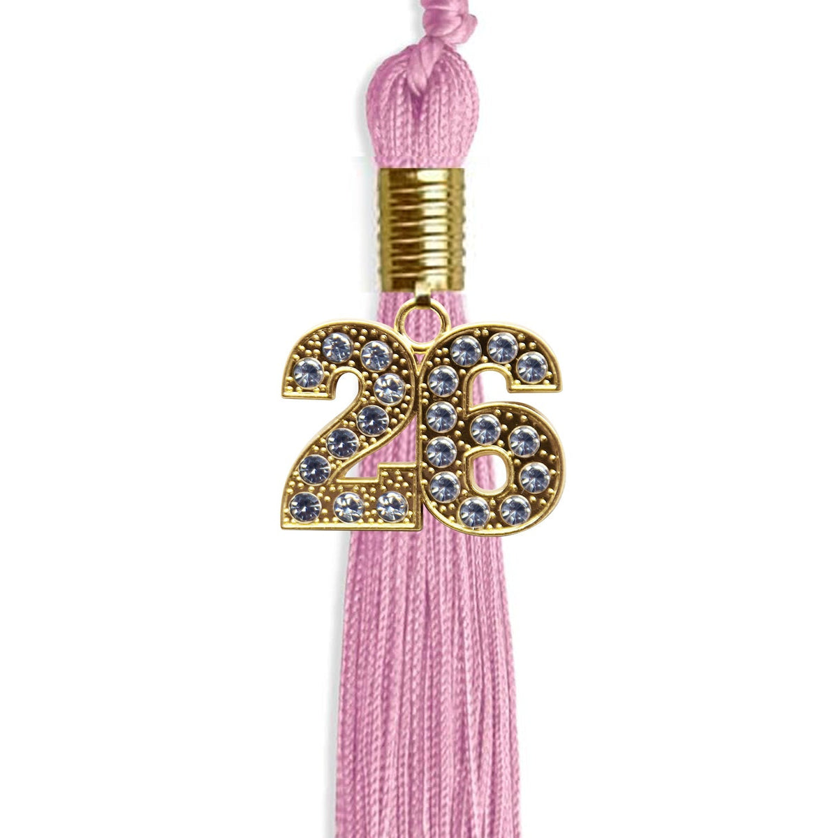 Pink Graduation Tassel with Gold Bling Charm - Endea Graduation