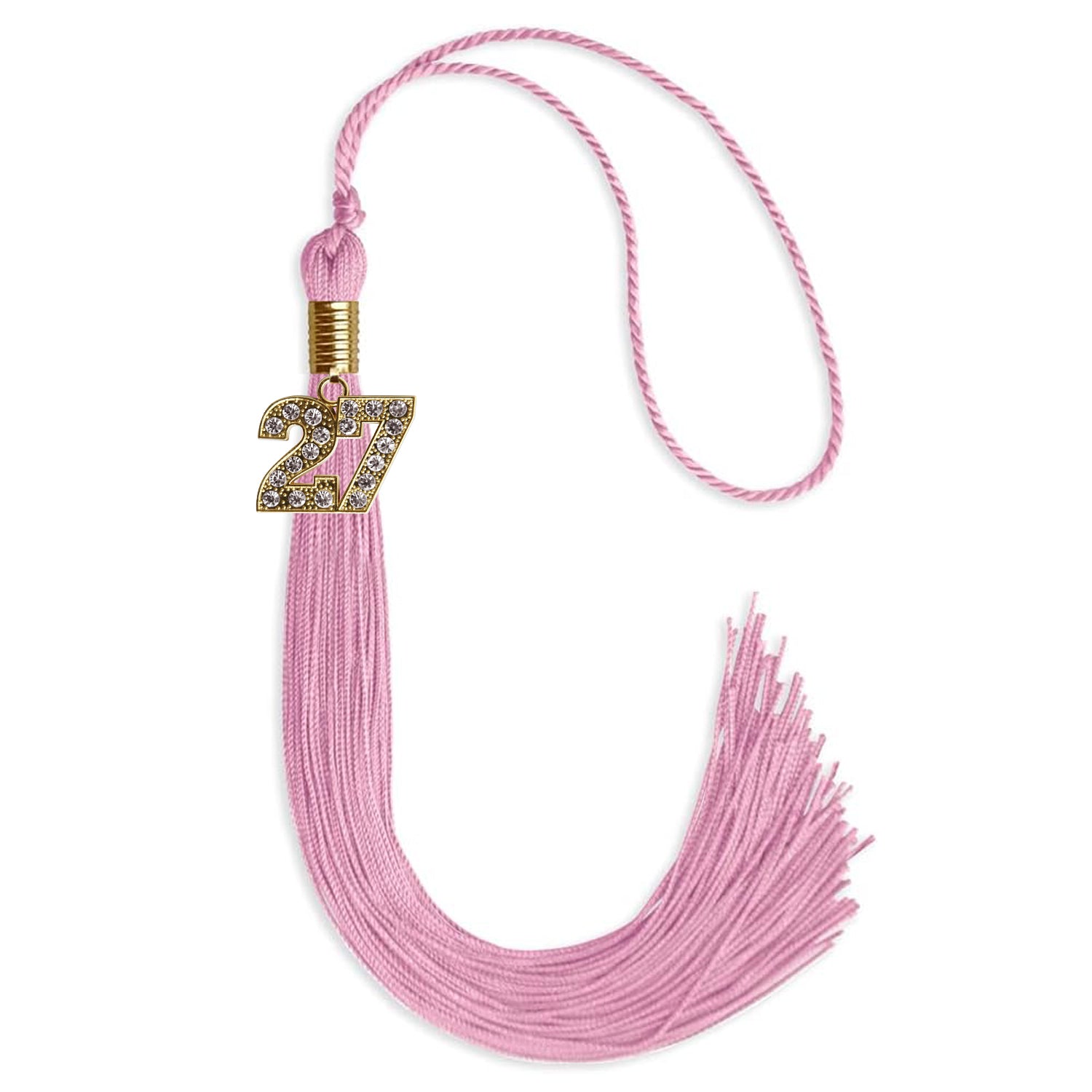 Pink Graduation Tassel with Gold Date Drop - Endea Graduation